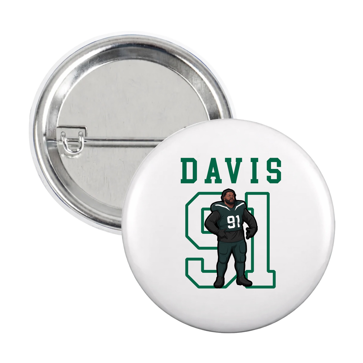 Game Day Button — Shirsey in White