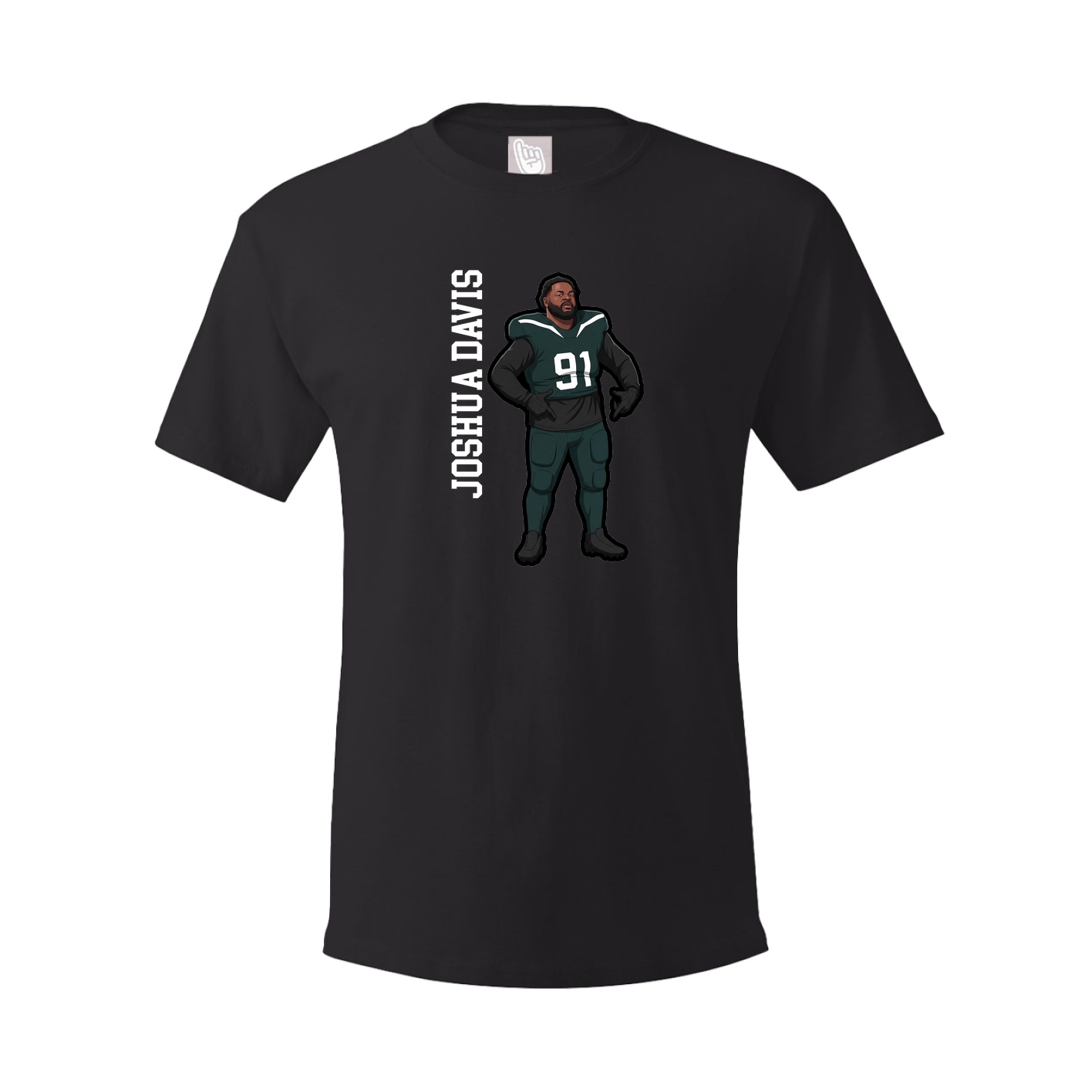 Tee — Name Vertical in Black
