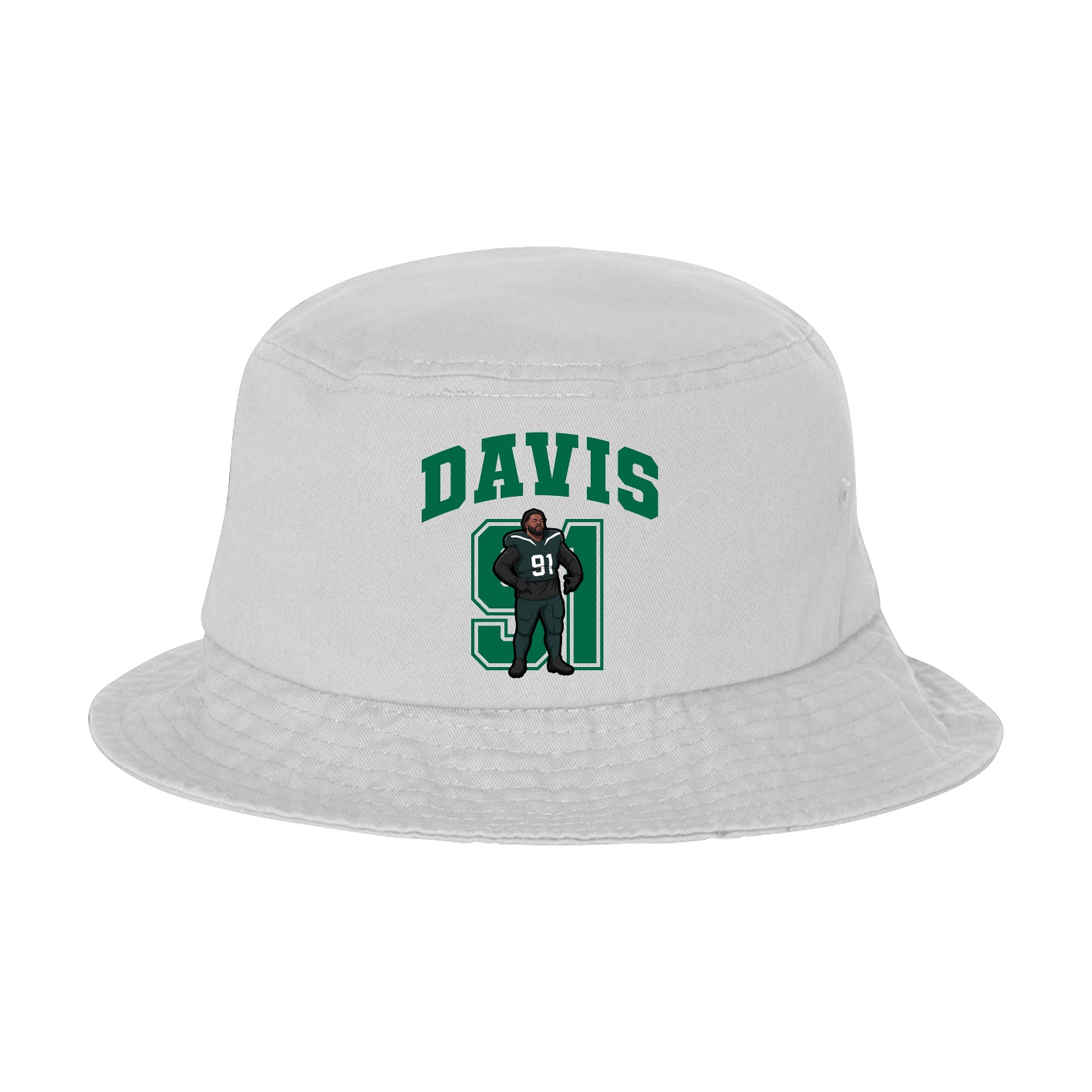 Bucket Cap — Number in White