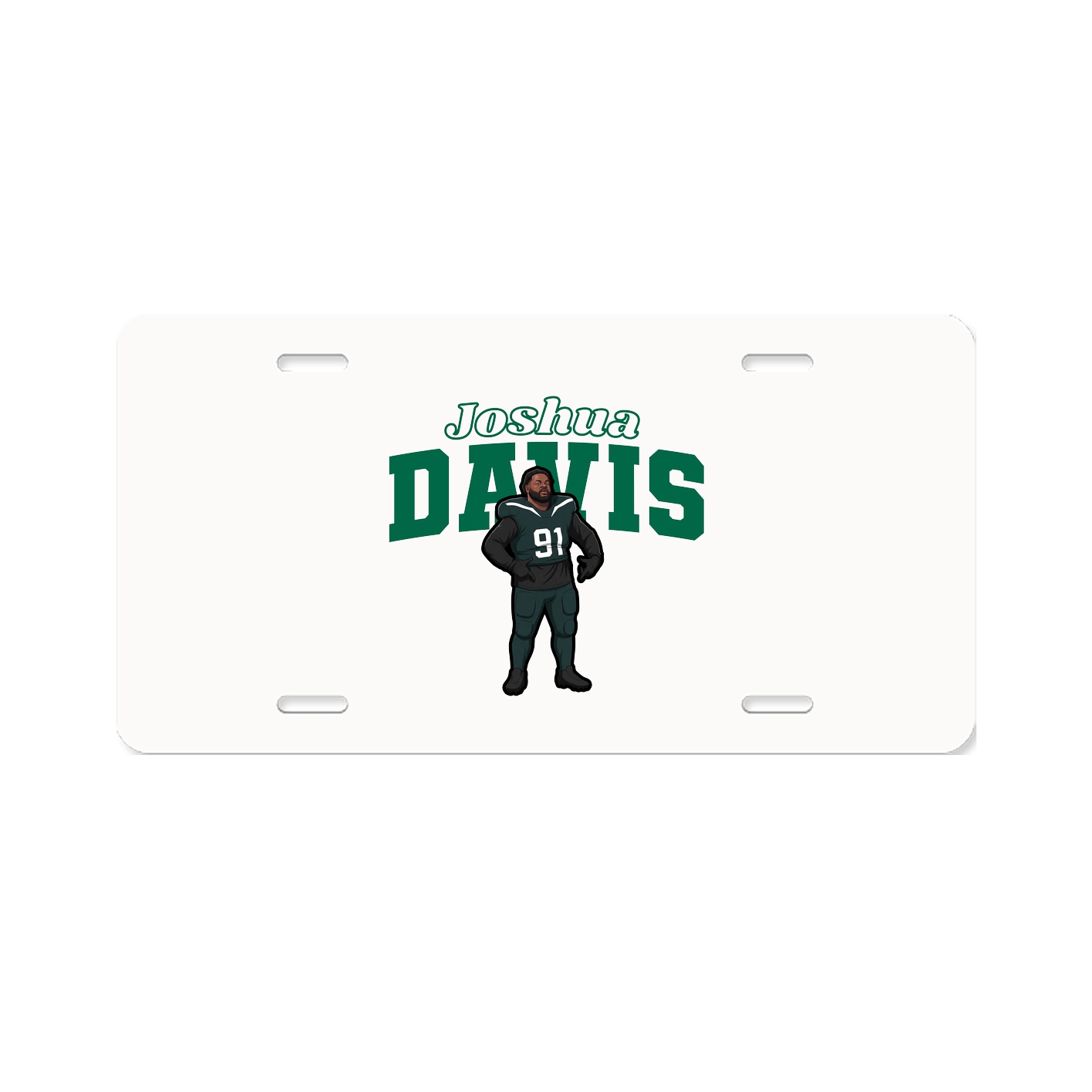 License Plate — Name Arch in Classic