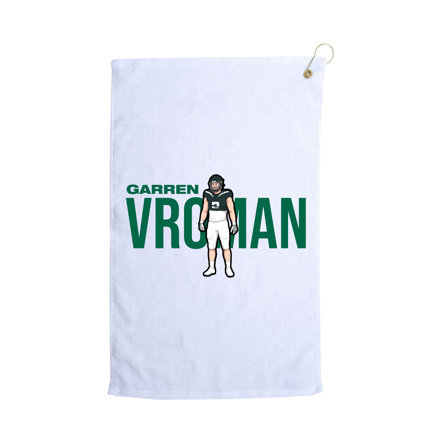 Golf Towel — Player Name in White