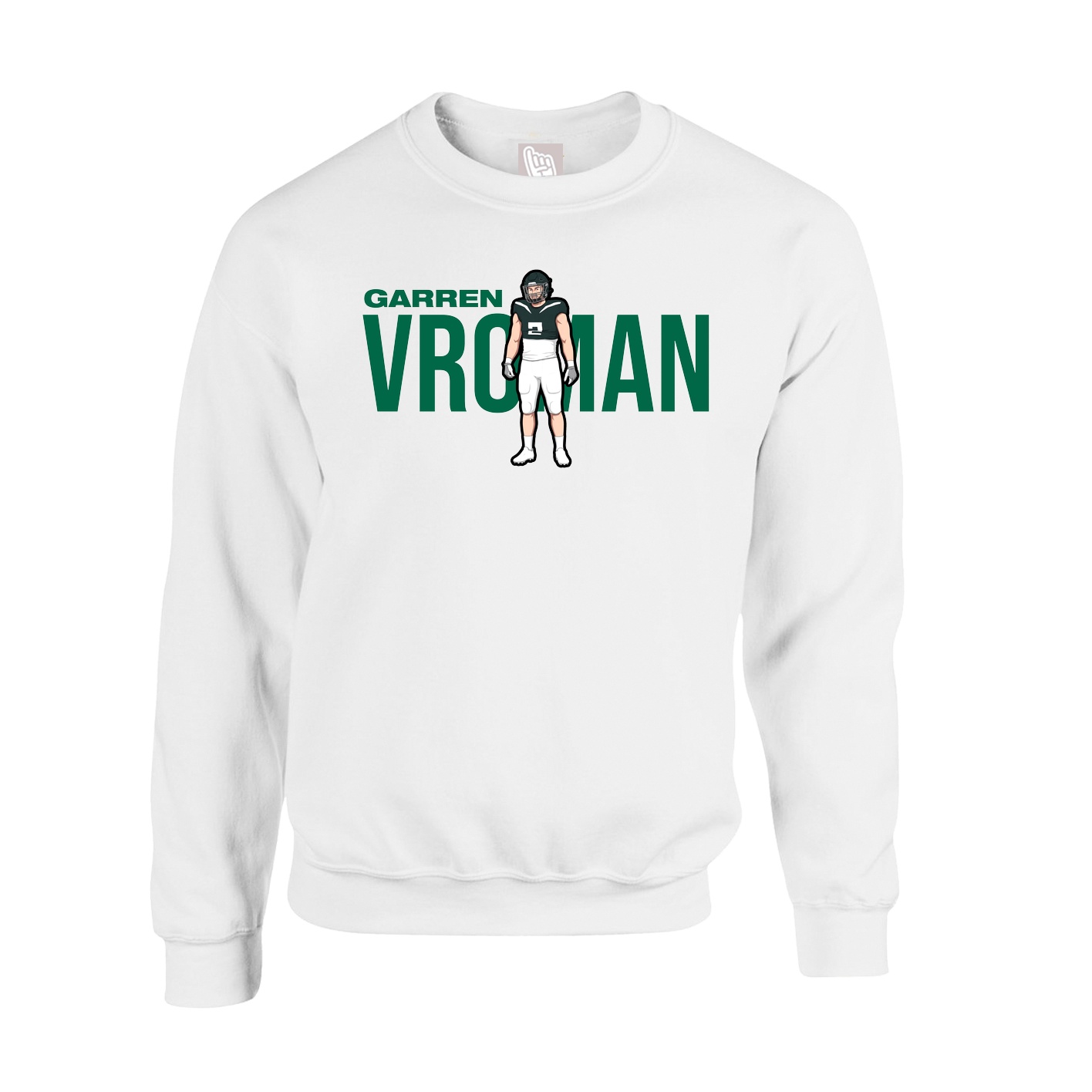 Fleece Crew — Player Name in White