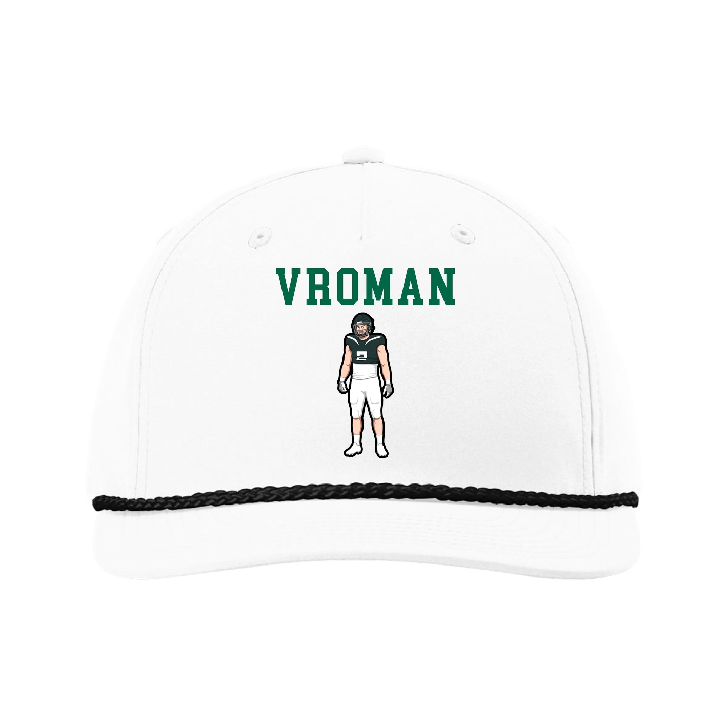 Five-Panel Classic Rope Cap — Shirsey in White