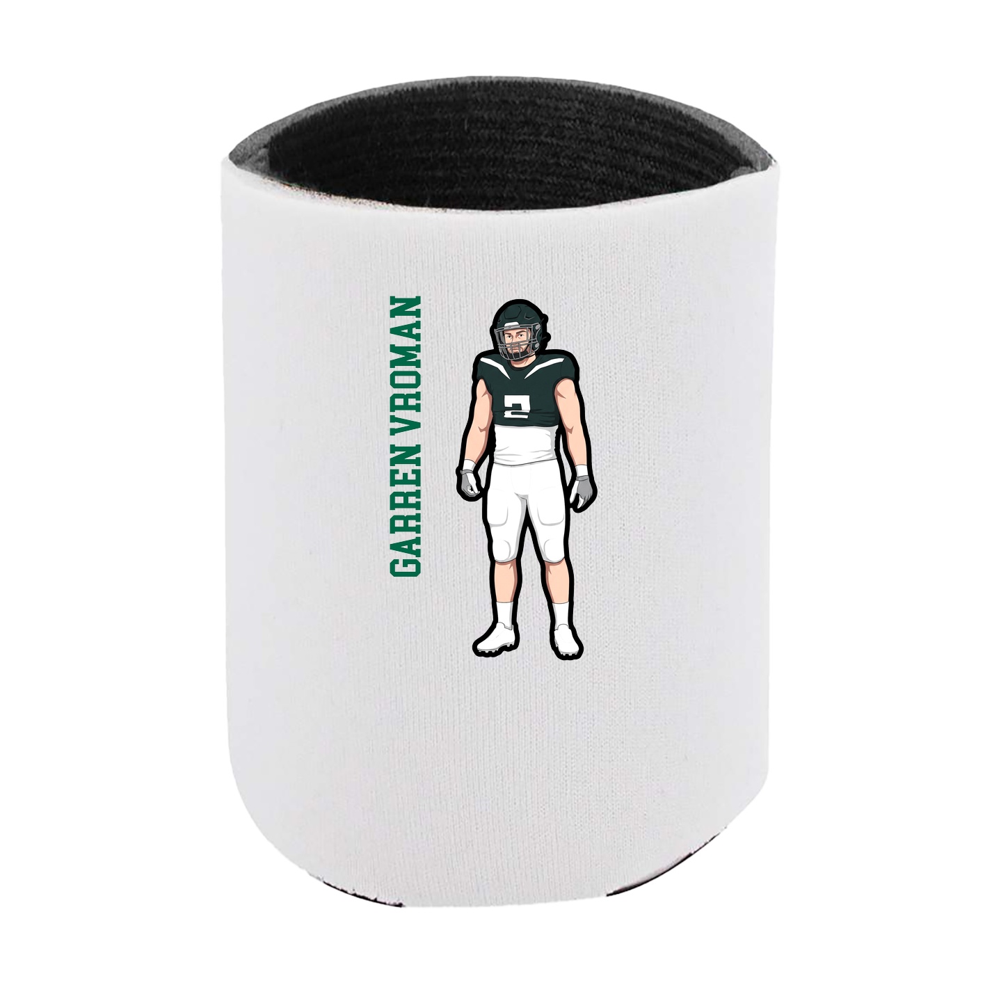 Can Holder — Name Vertical in White
