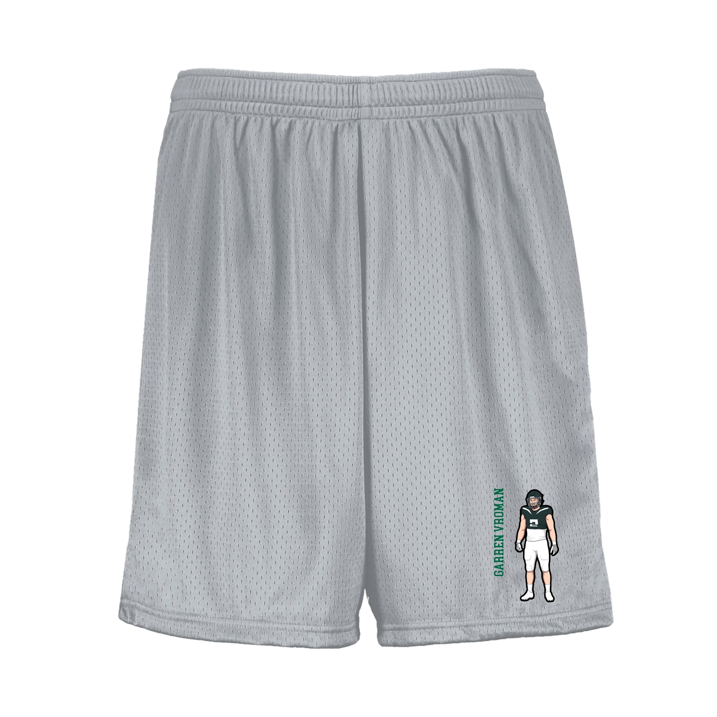 Shorts — Name Vertical in Silver