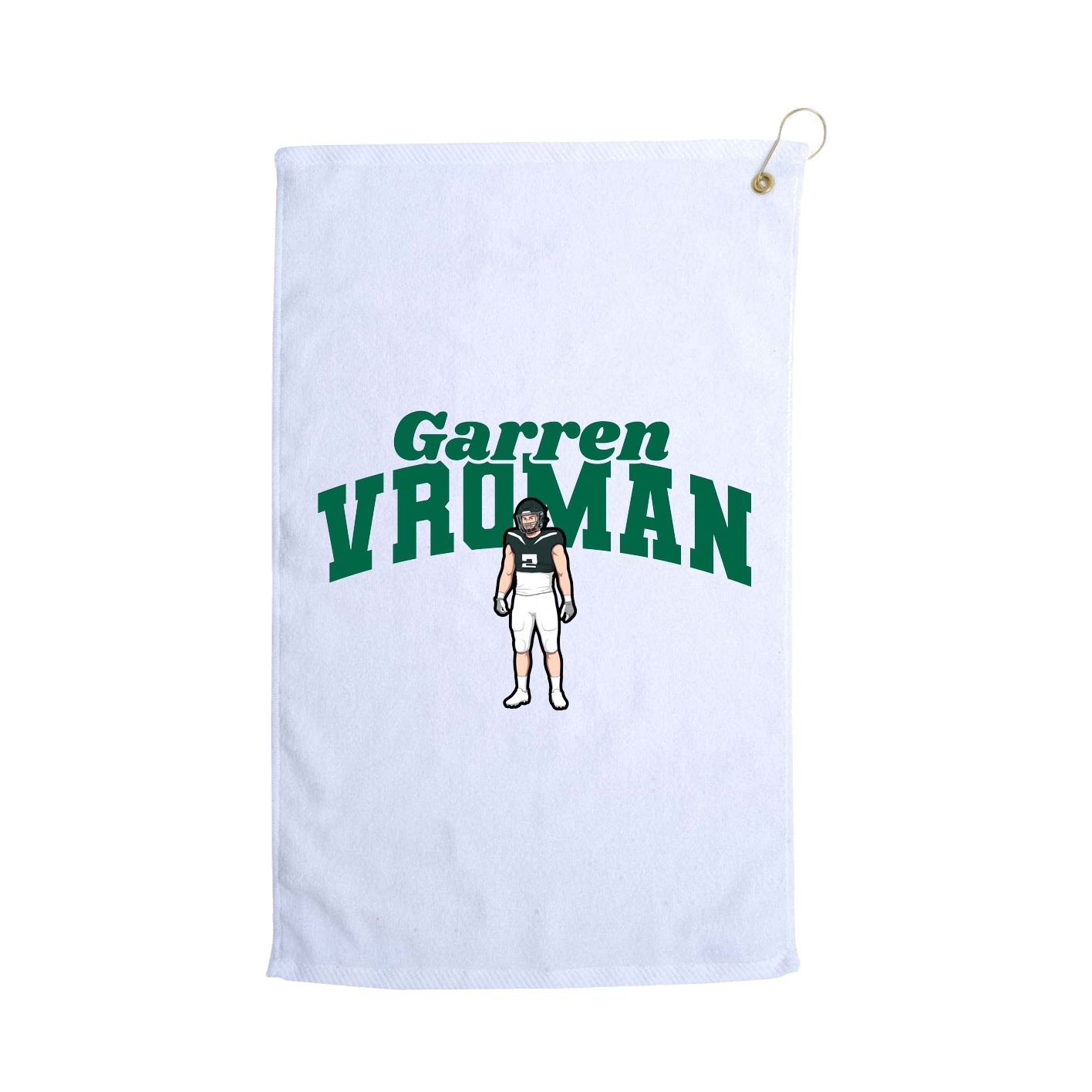 Golf Towel — Signature Arch in White