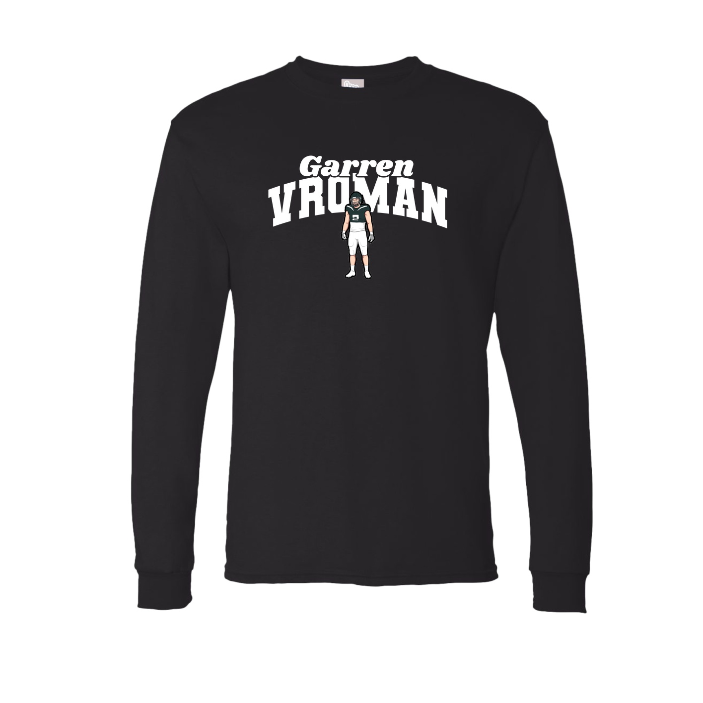 Long Sleeve Tee — Signature Arch in Black