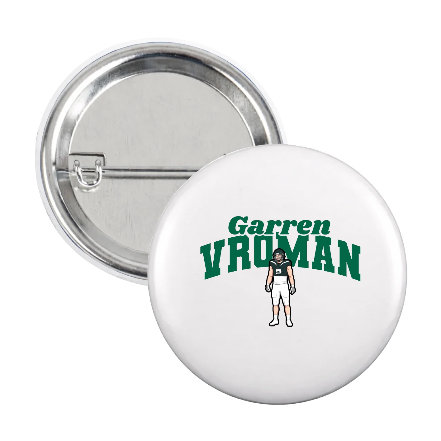 Game Day Button — Signature Arch in White