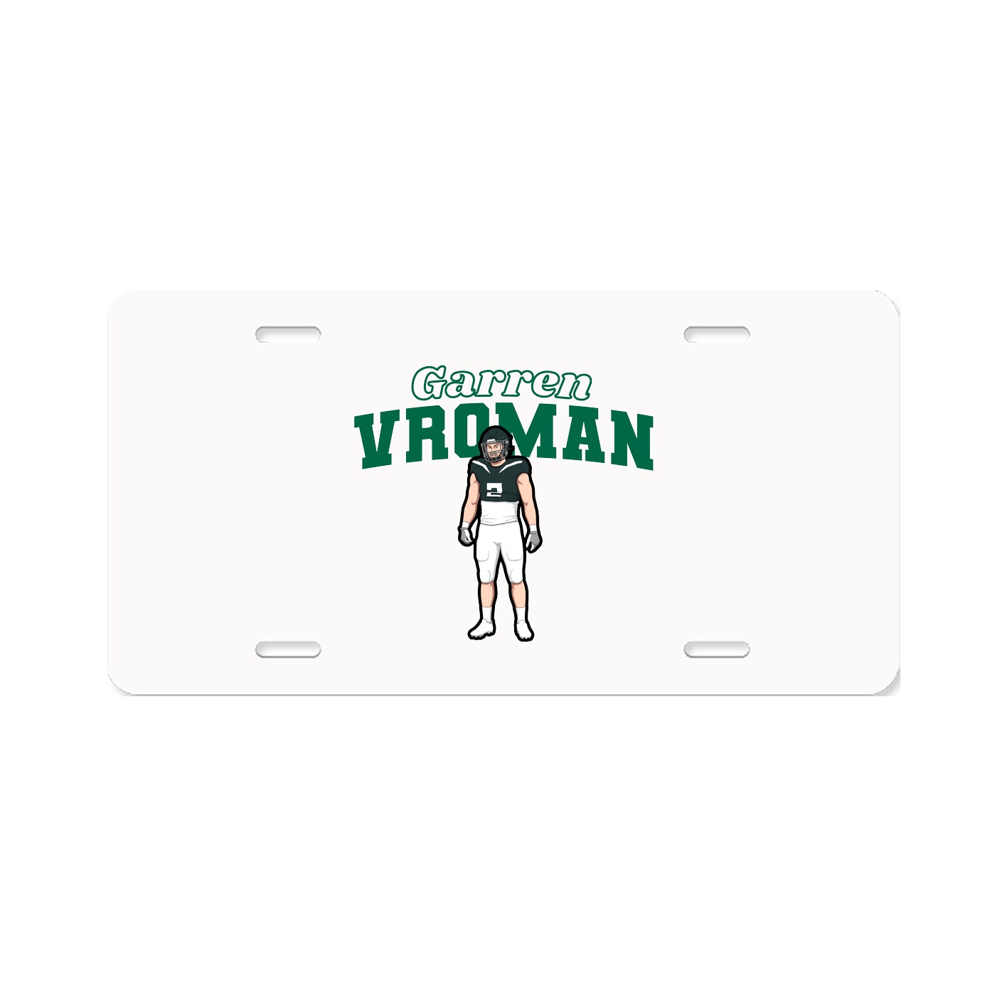 License Plate — Name Arch in Classic