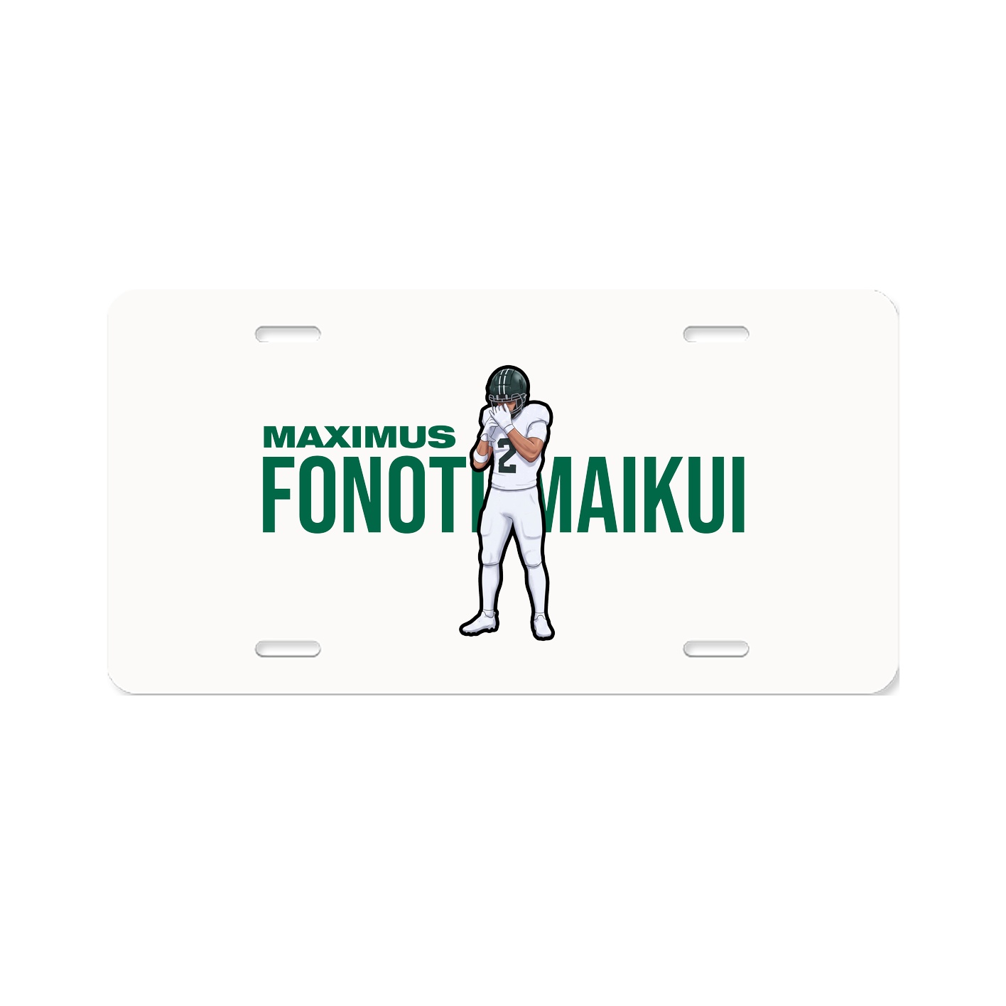 License Plate — Player Name in Classic