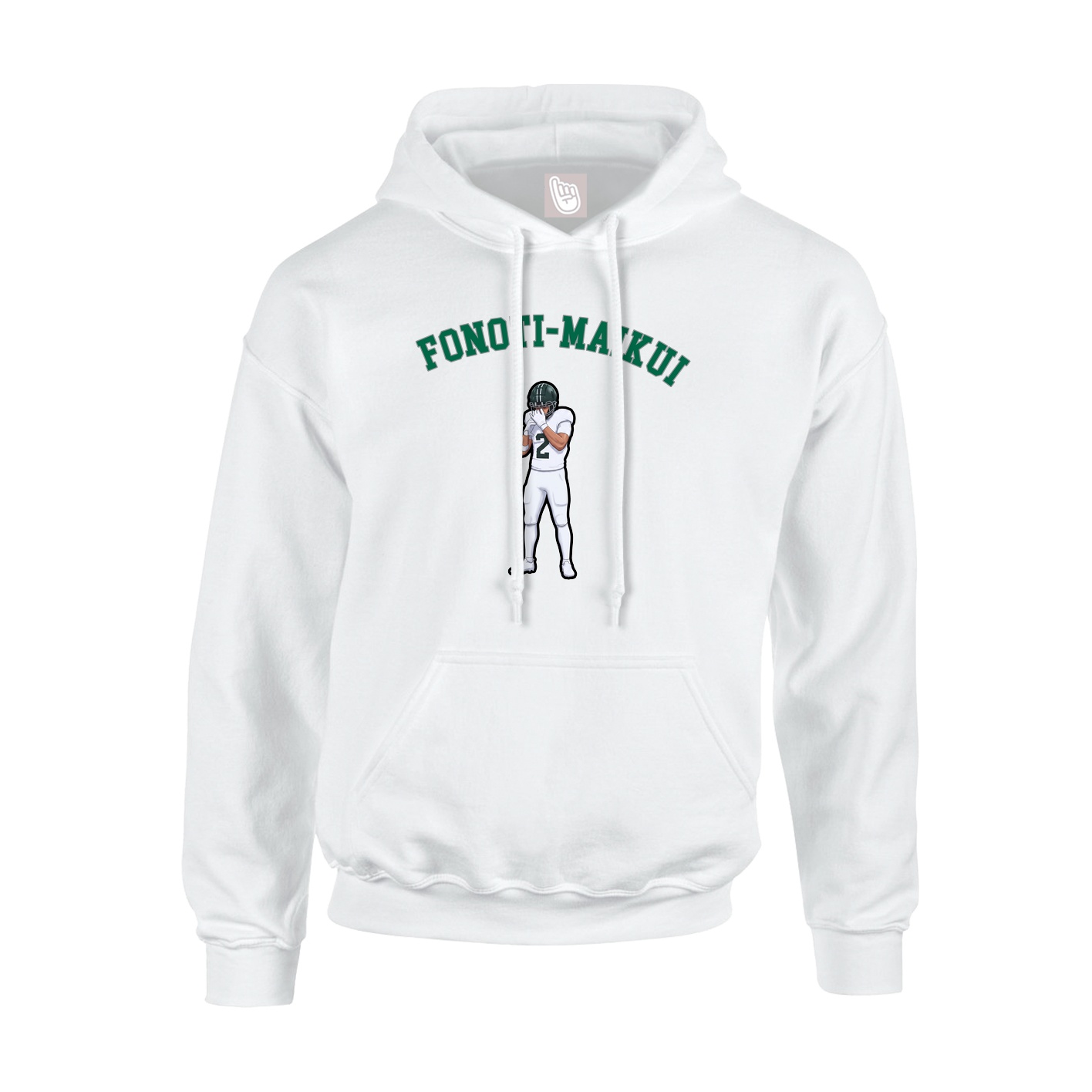 Youth Hoodie — Shirsey Arch in White
