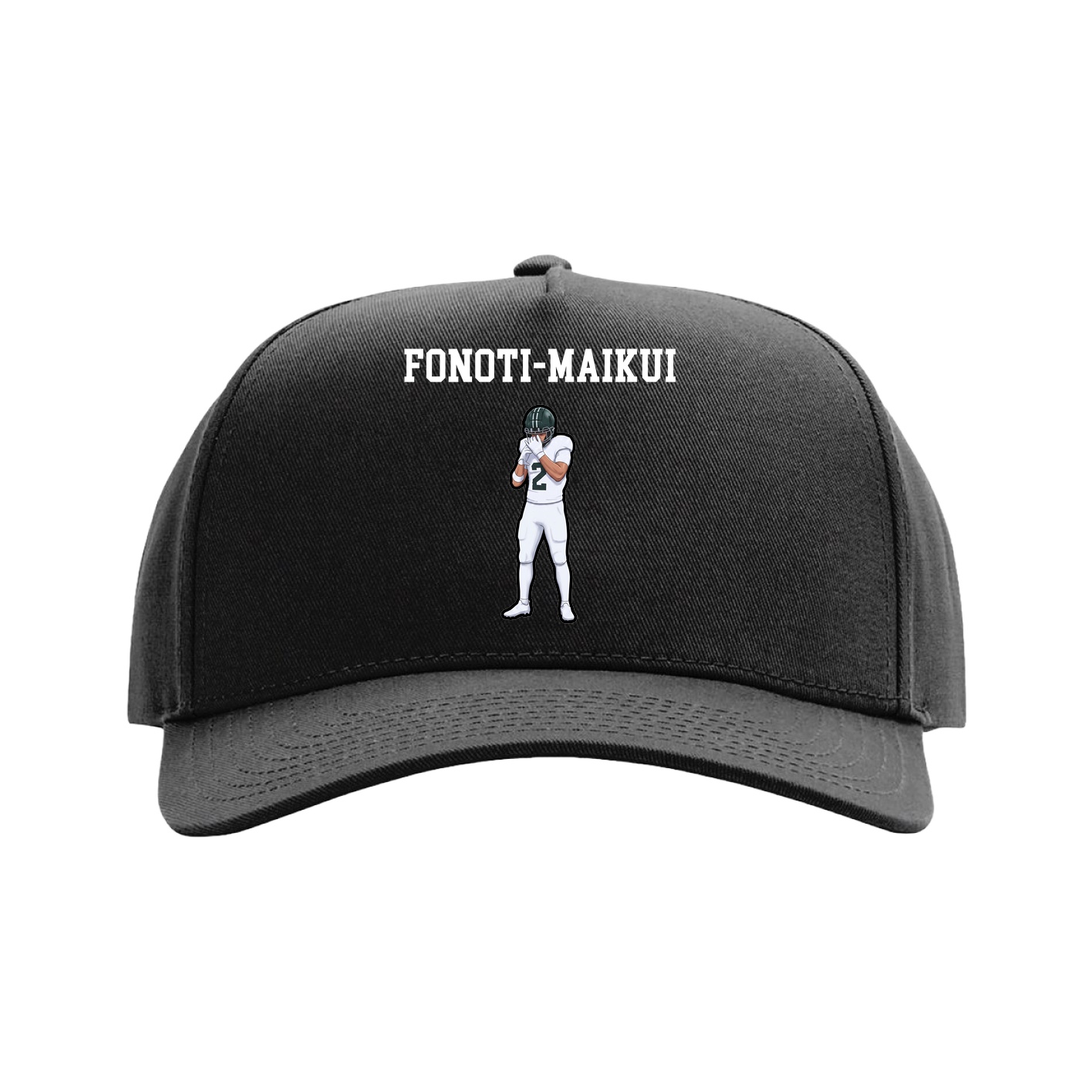 Full Fabric Five-Panel Champ Cap — Shirsey in Black