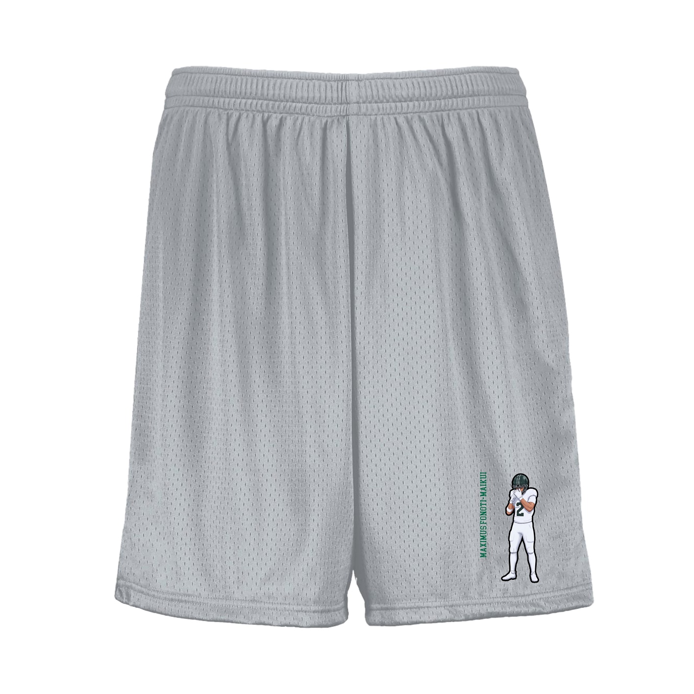 Shorts — Name Vertical in Silver