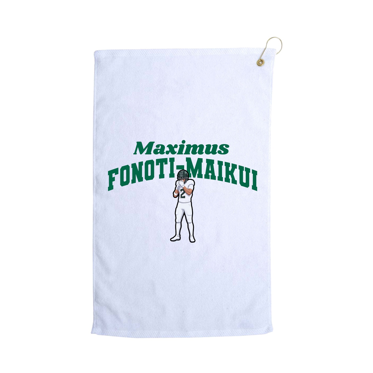Golf Towel — Signature Arch in White