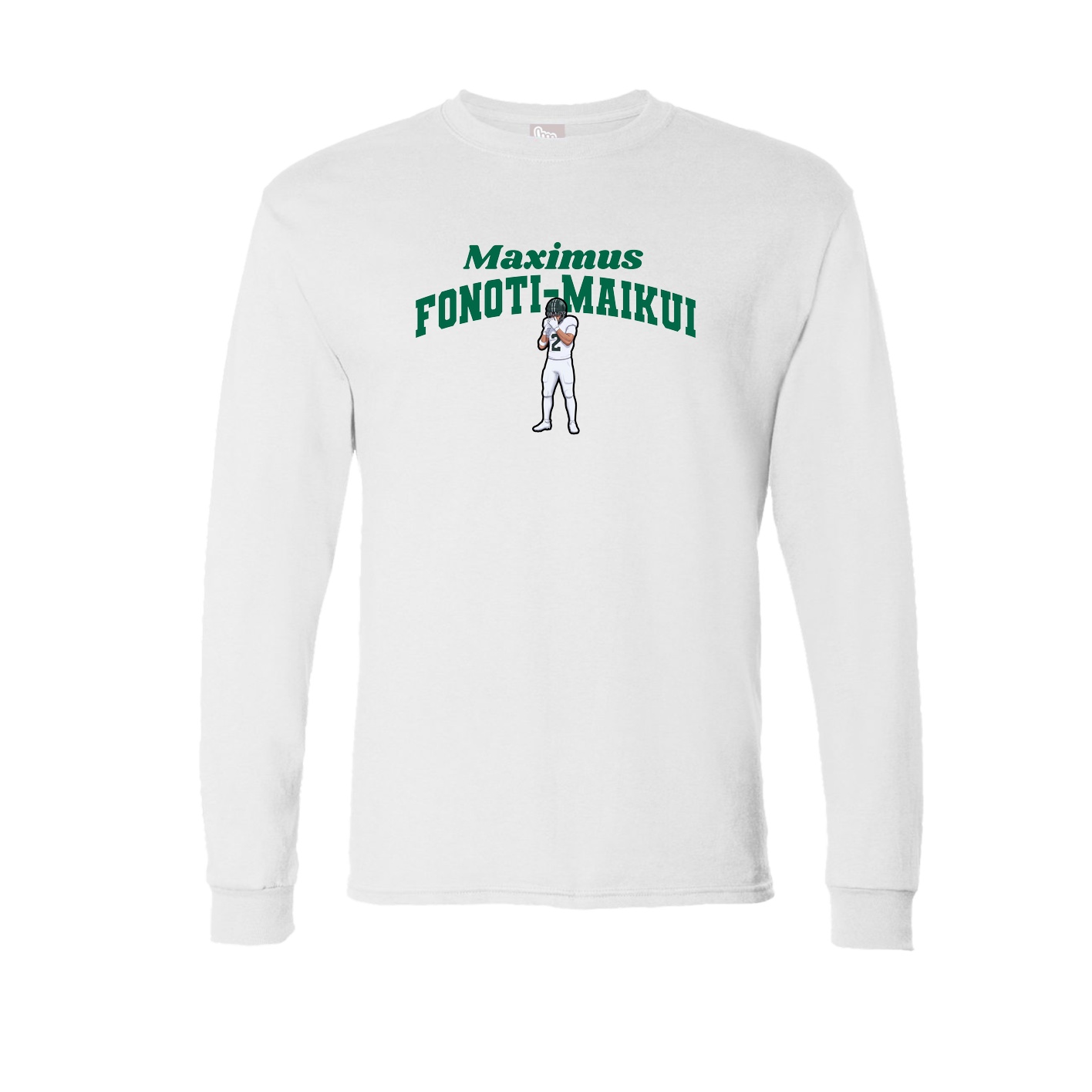 Long Sleeve Tee — Signature Arch in White