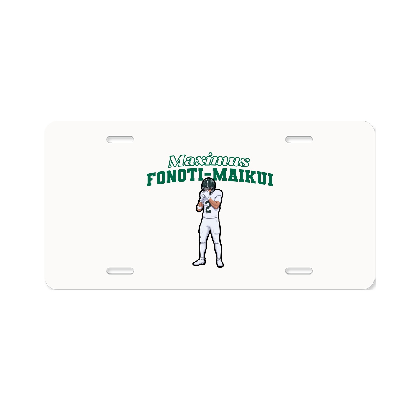 License Plate — Name Arch in Classic