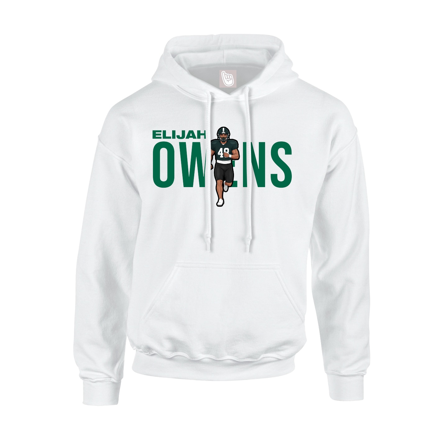 Hoodie — Player Name in White