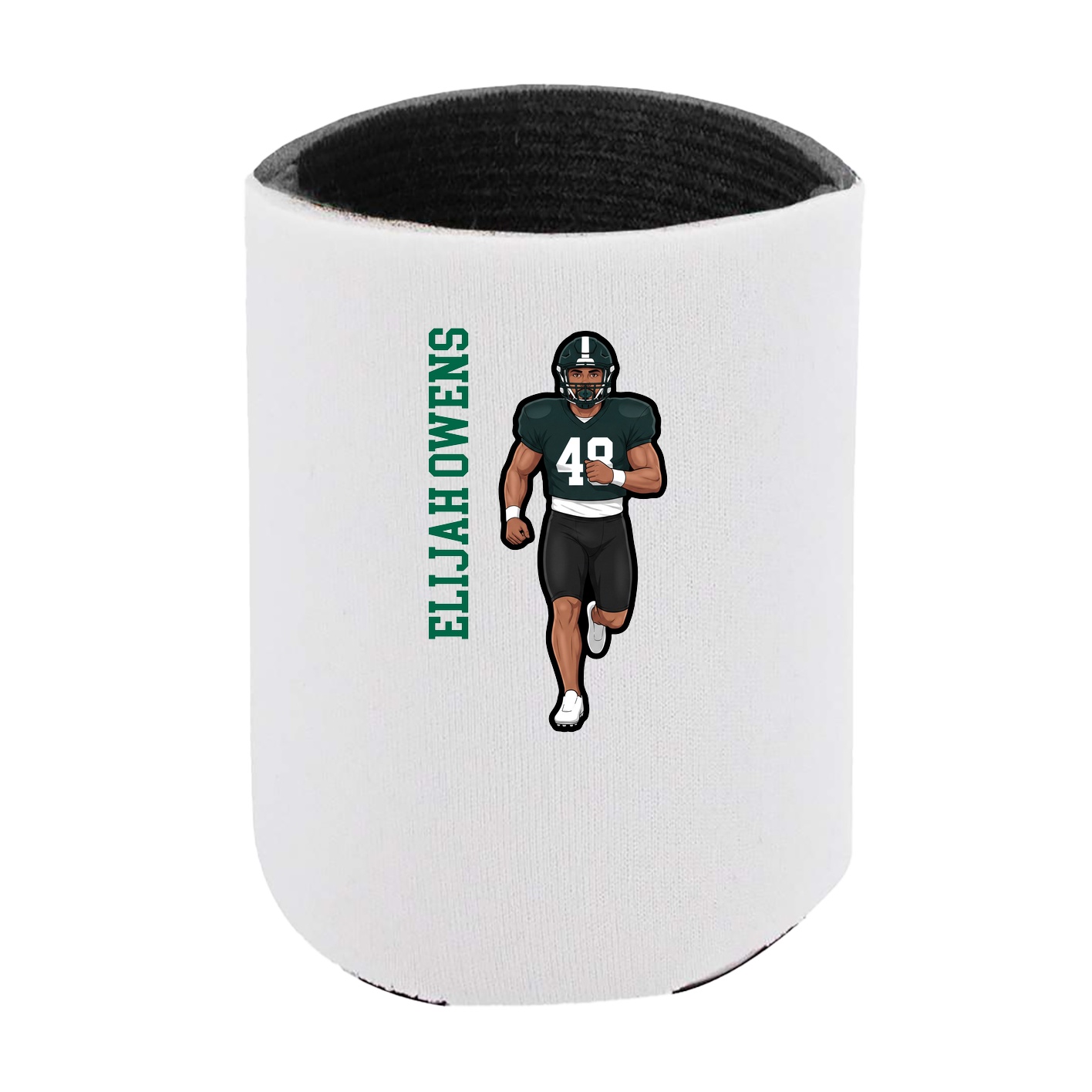 Can Holder — Name Vertical in White
