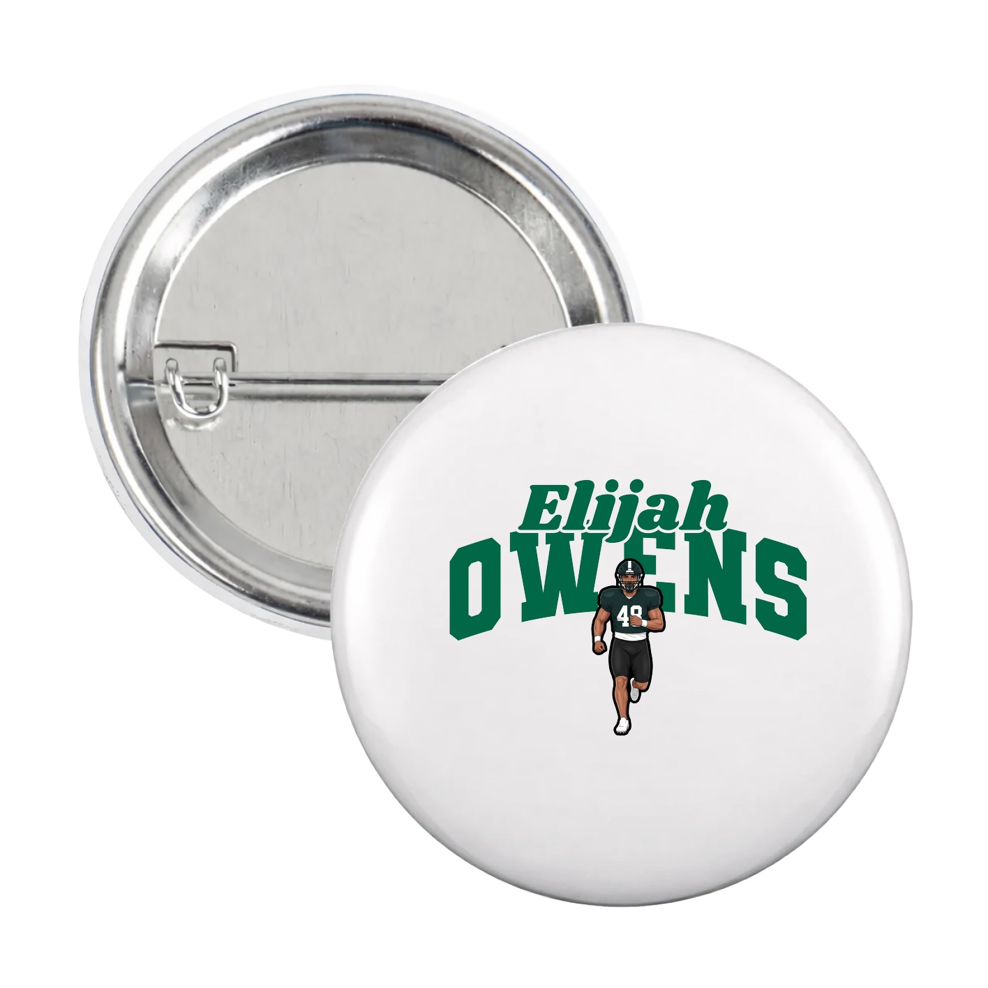 Game Day Button — Signature Arch in White