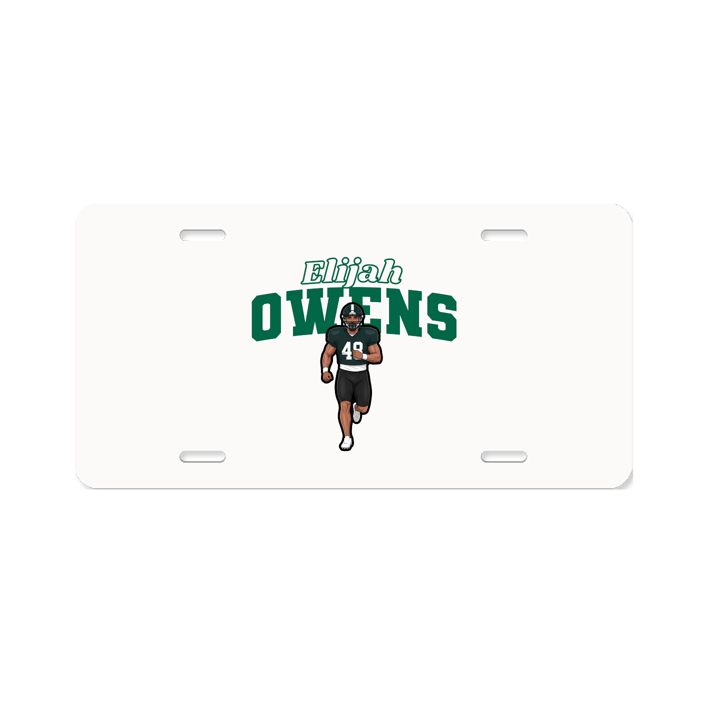 License Plate — Name Arch in Classic