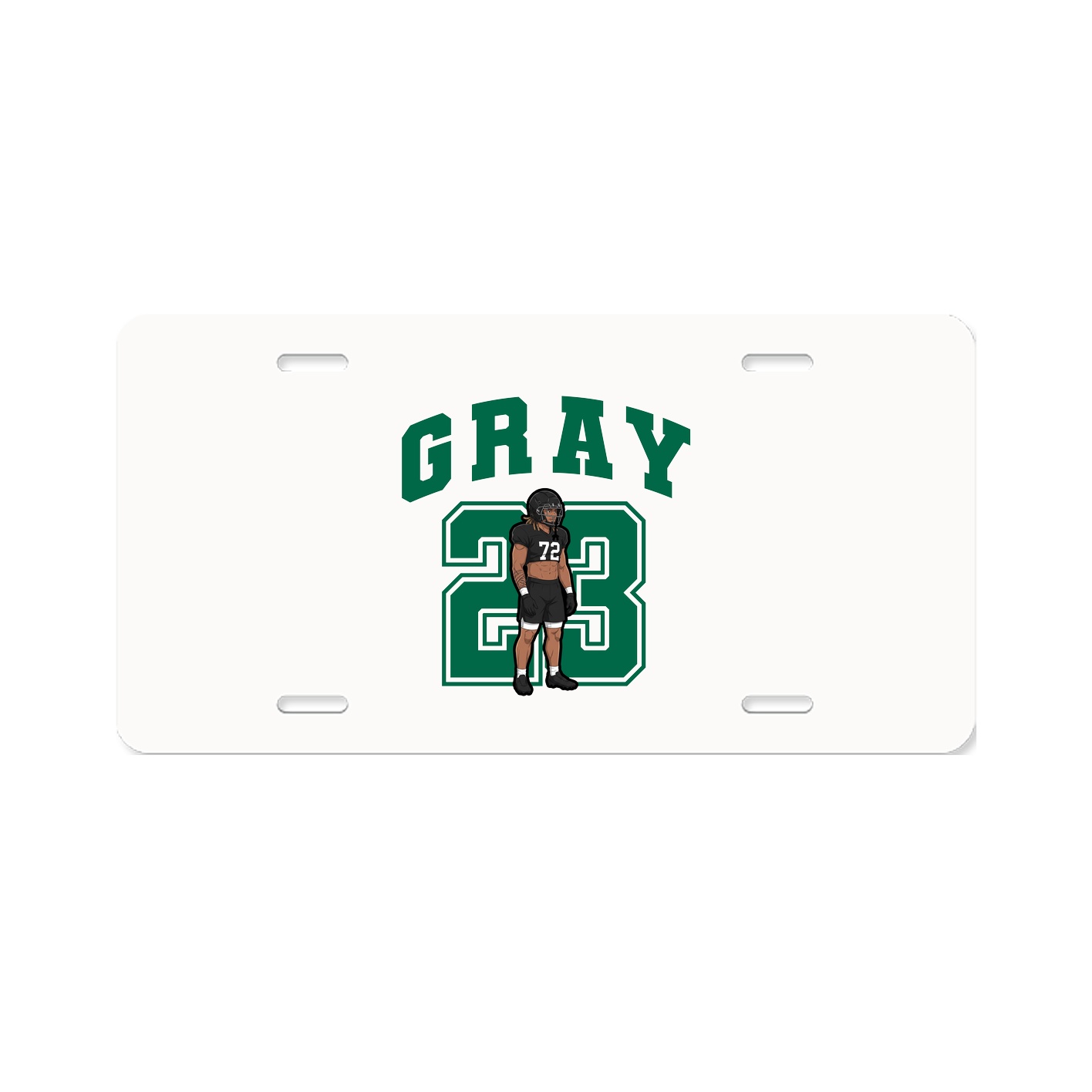 License Plate — Number in Classic