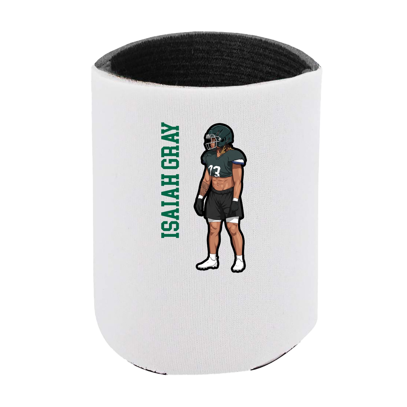 Can Holder — Name Vertical in White
