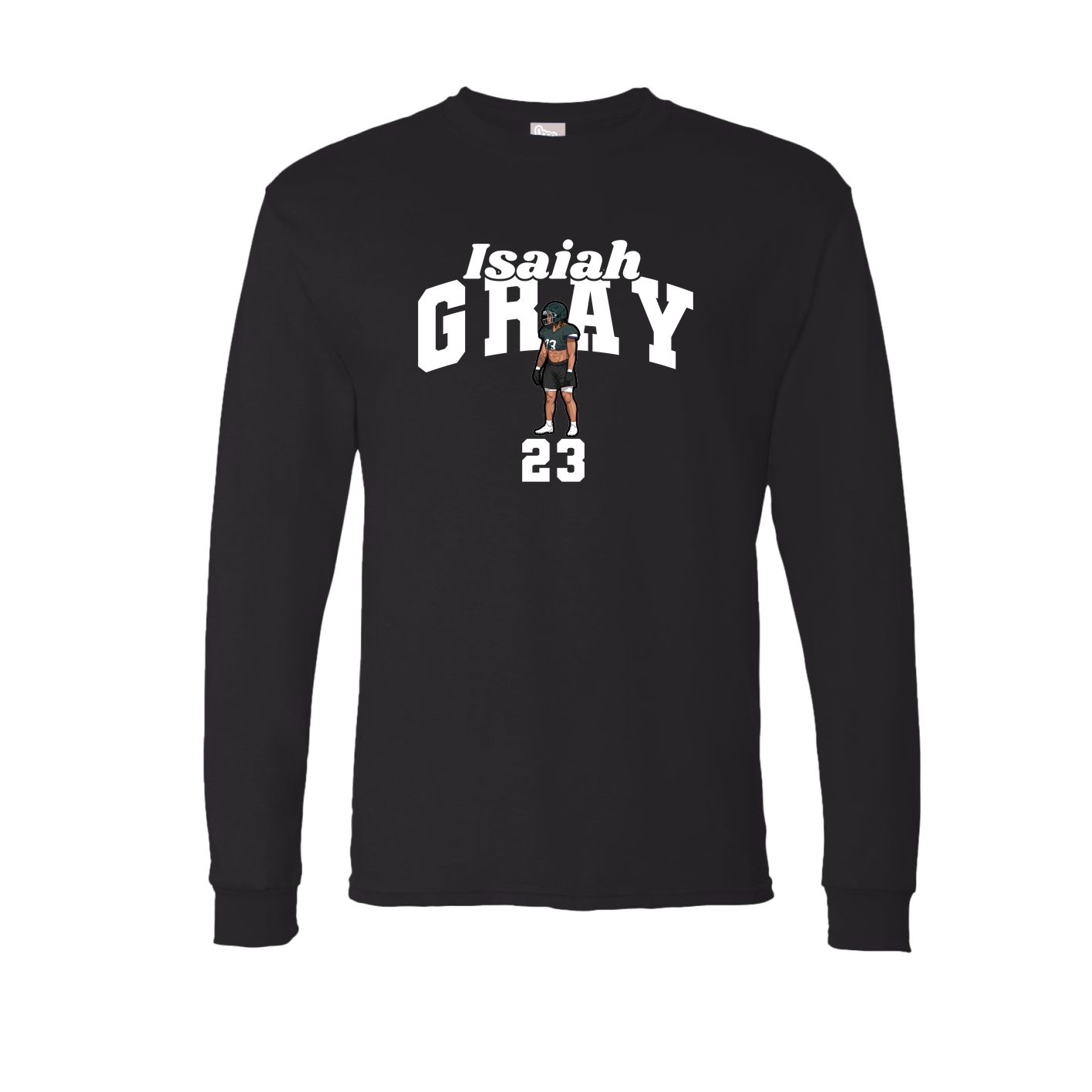 Long Sleeve Tee — Signature Arch in Black