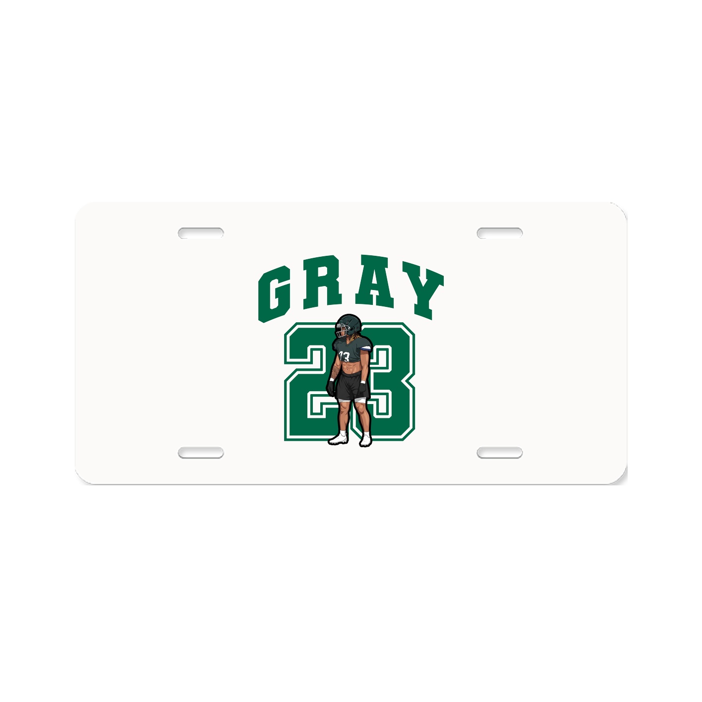 License Plate — Number in Classic