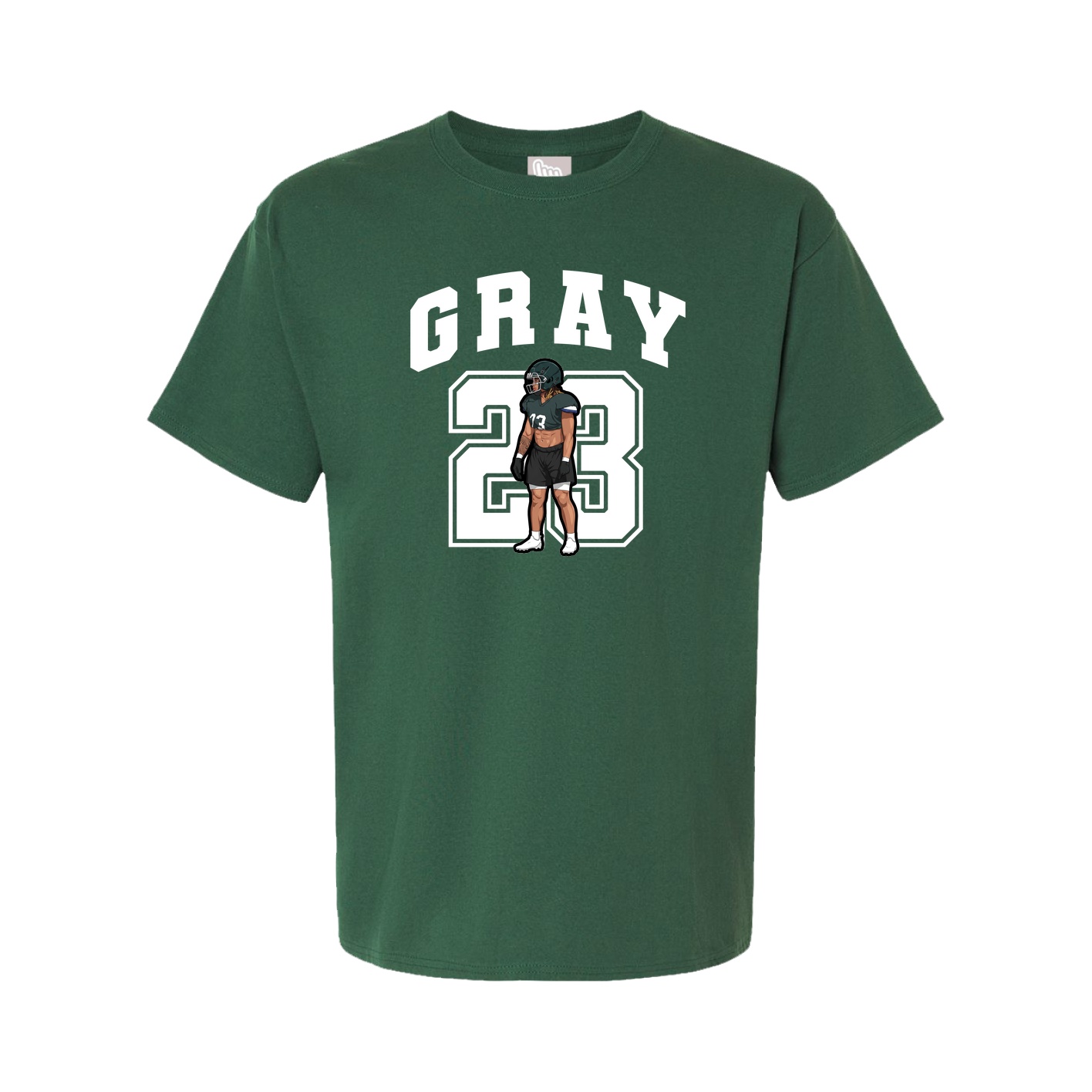 Youth Tee — Number in Green