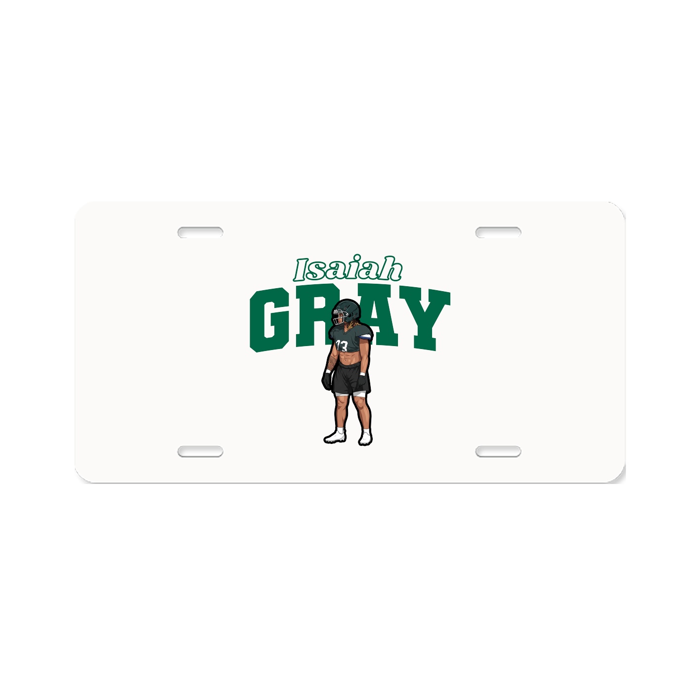 License Plate — Name Arch in Classic
