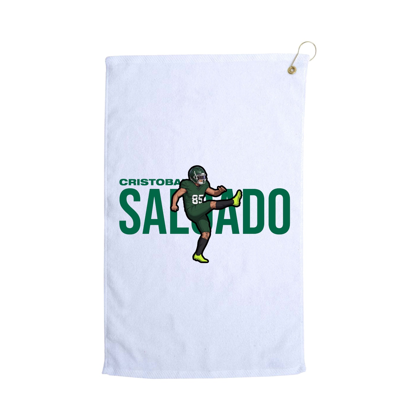 Golf Towel — Player Name in White