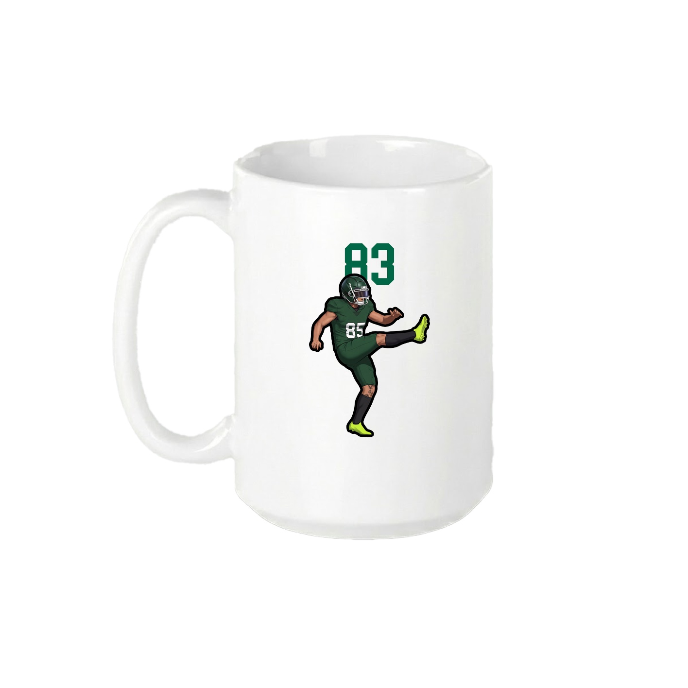 15oz Coffee Mug — Number Top in White