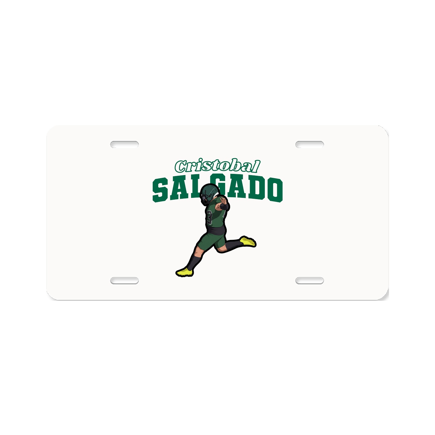 License Plate — Name Arch in Classic