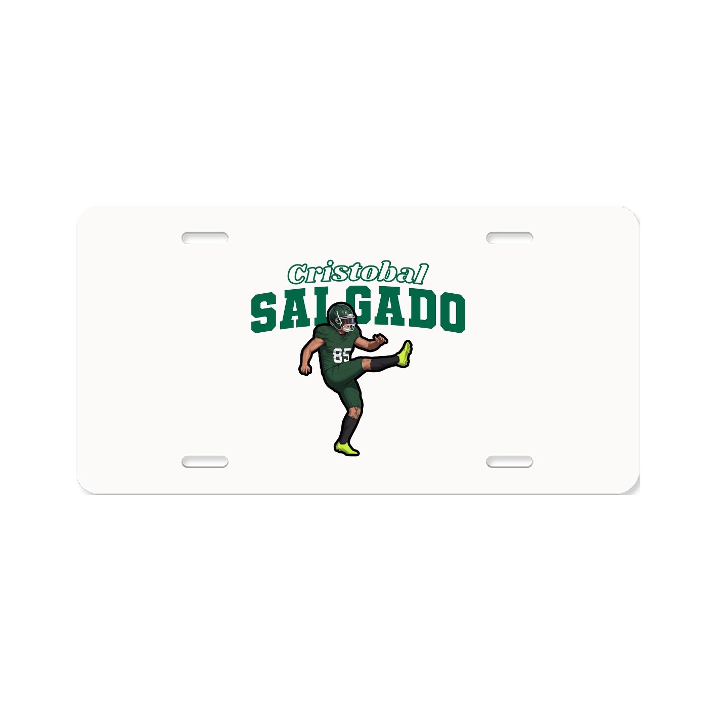 License Plate — Name Arch in Classic
