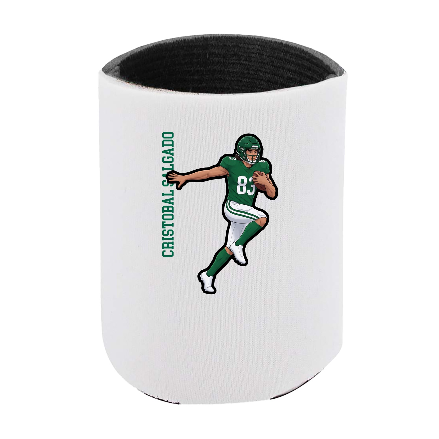 Can Holder — Name Vertical in White
