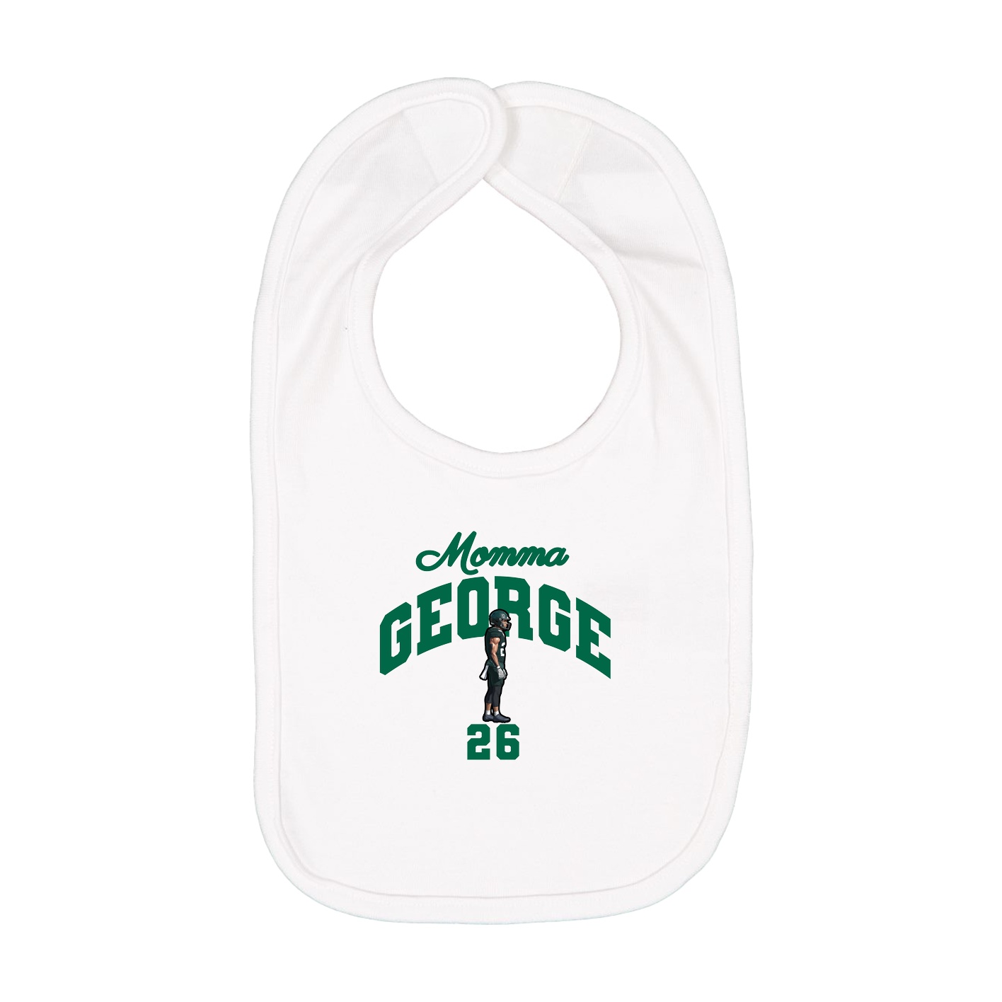 Infant Bib — Mothers Day Arch in White