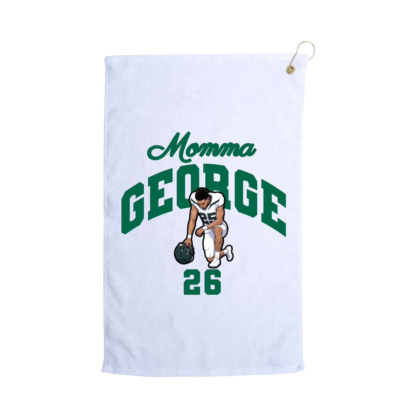 Golf Towel — Mothers Day Arch in White
