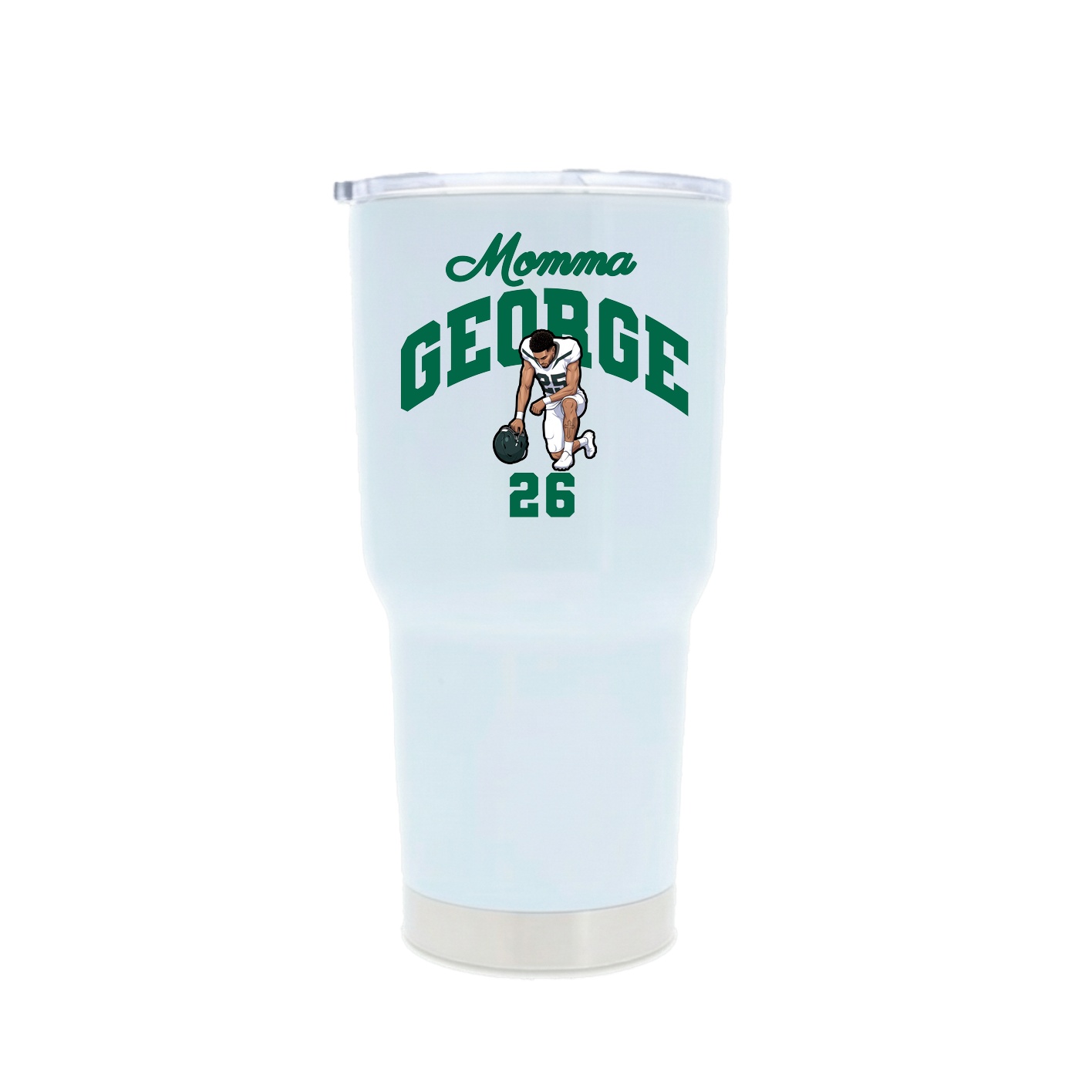 30oz Stainless Steel Tumbler — Mothers Day Arch in White