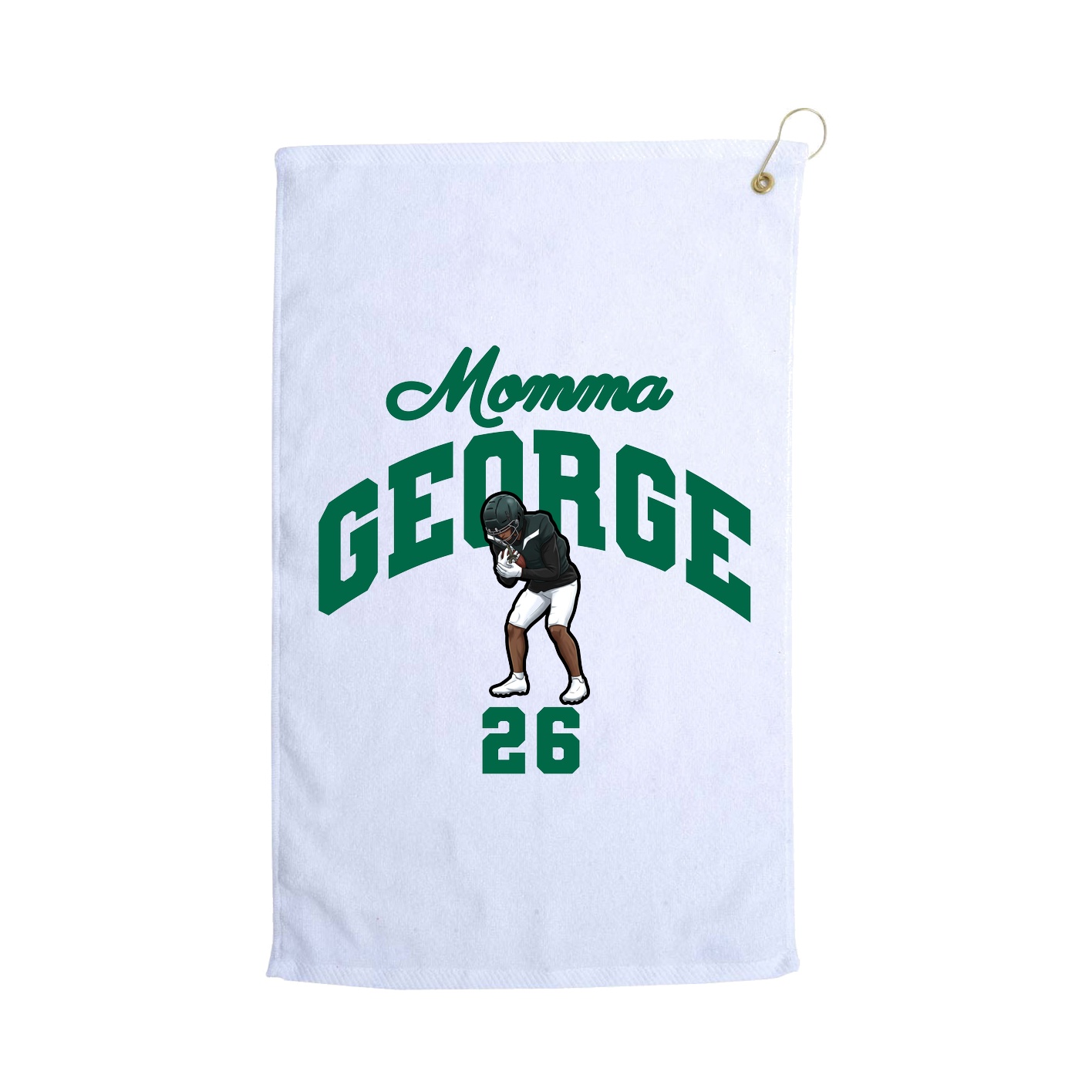Golf Towel — Mothers Day Arch in White