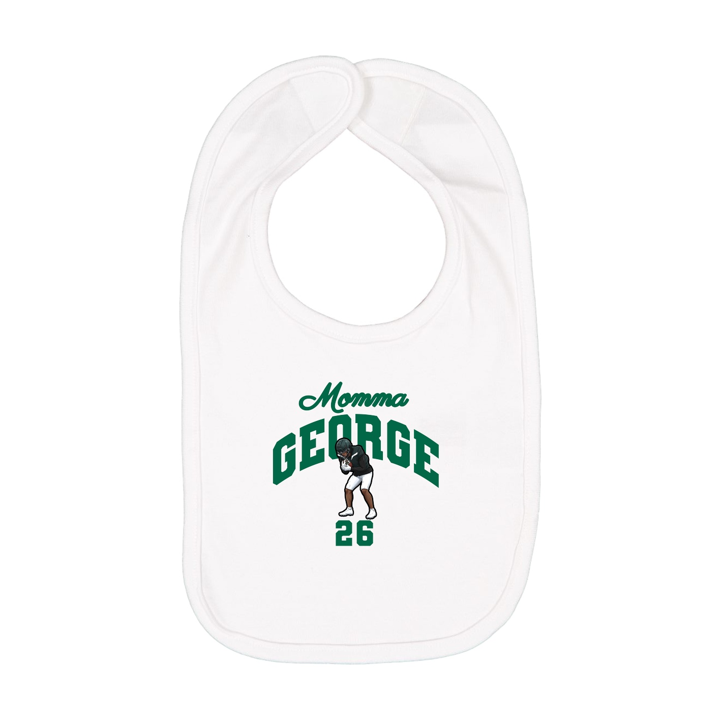 Infant Bib — Mothers Day Arch in White