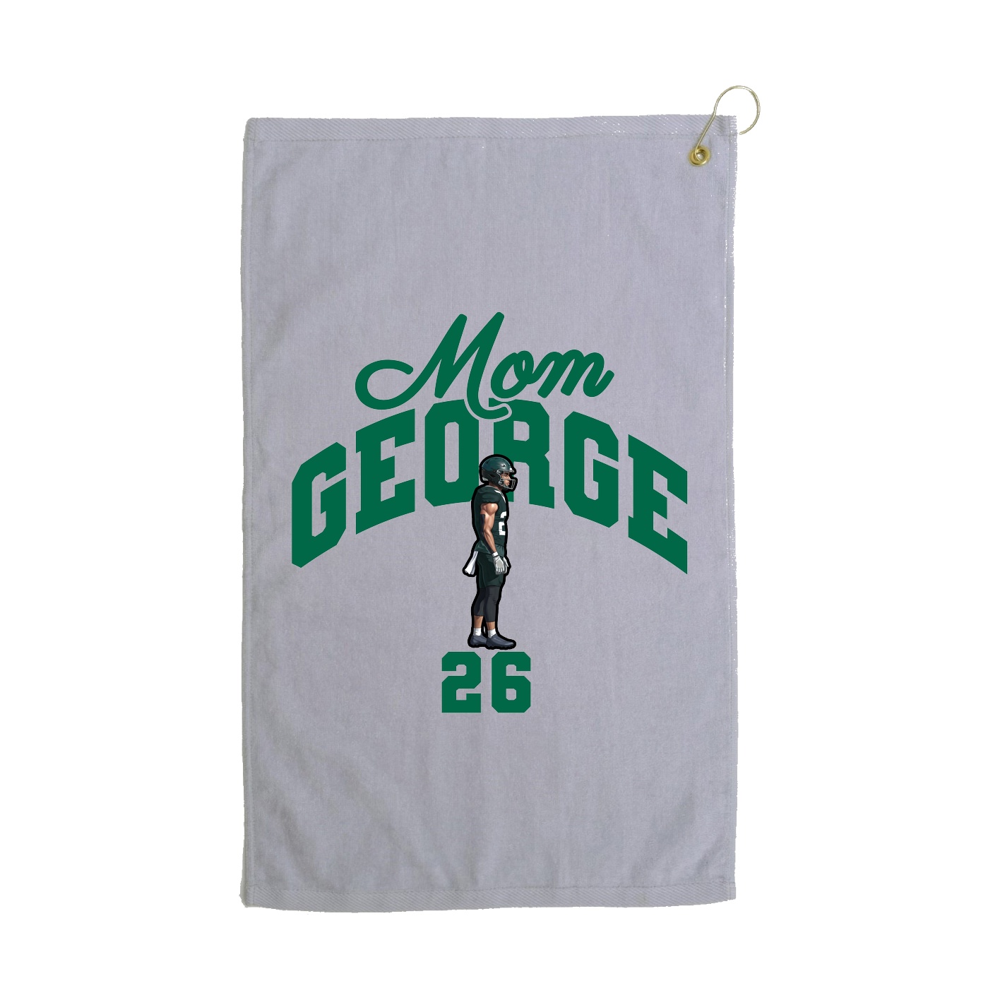 Golf Towel — Mothers Day Arch in Grey