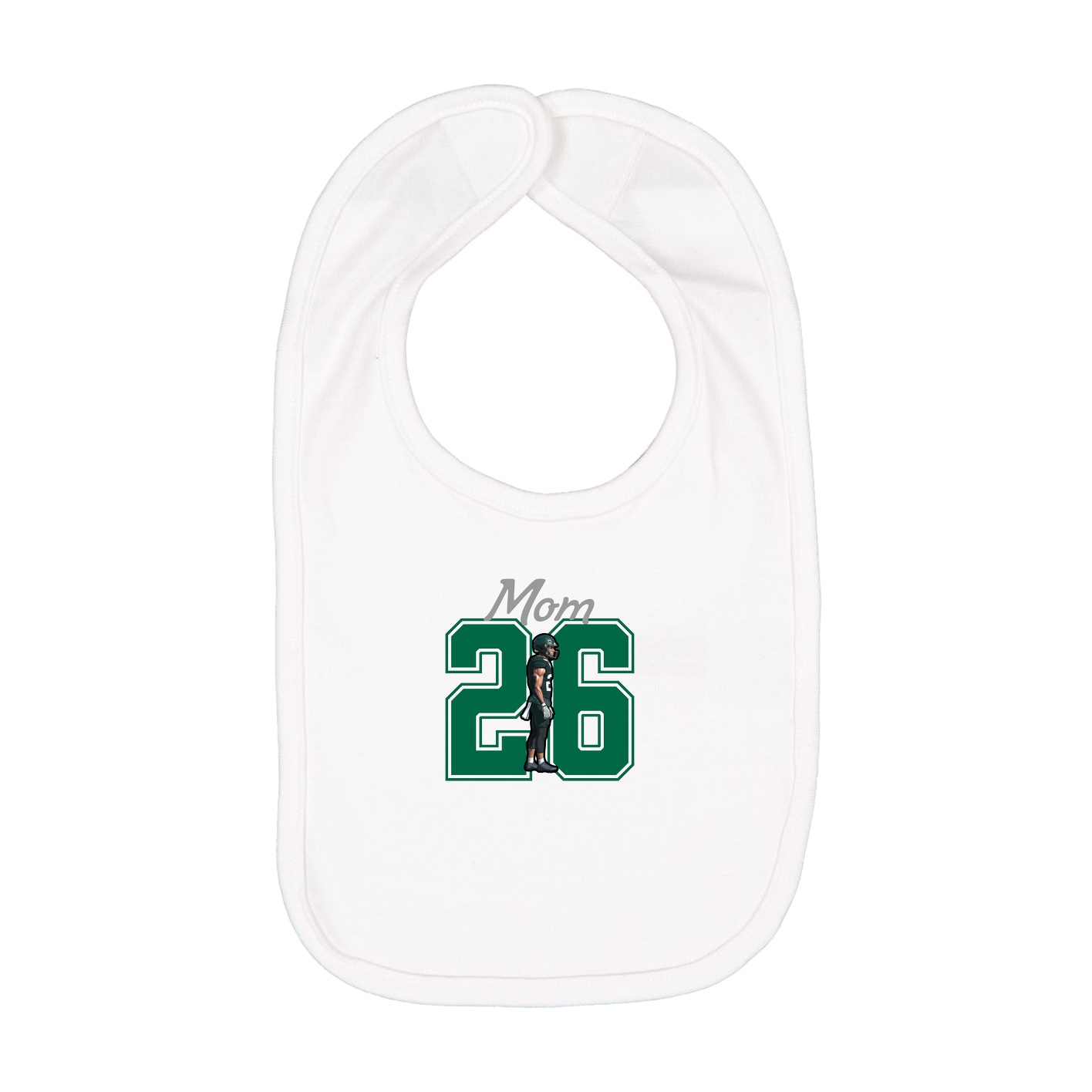 Infant Bib — Mothers Day Shirsey in White