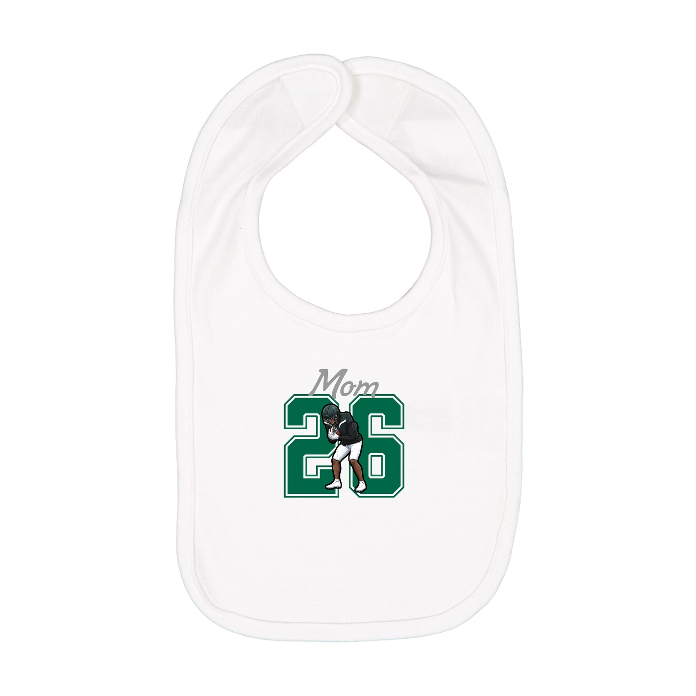 Infant Bib — Mothers Day Shirsey in White