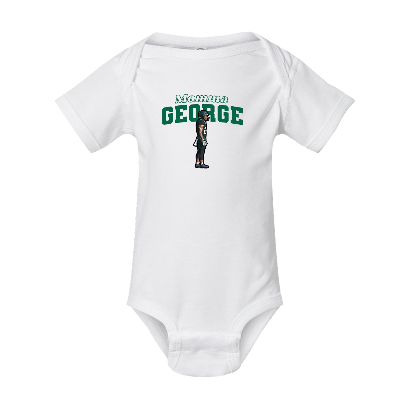 Baby Onesie — Mothers Day Block in White