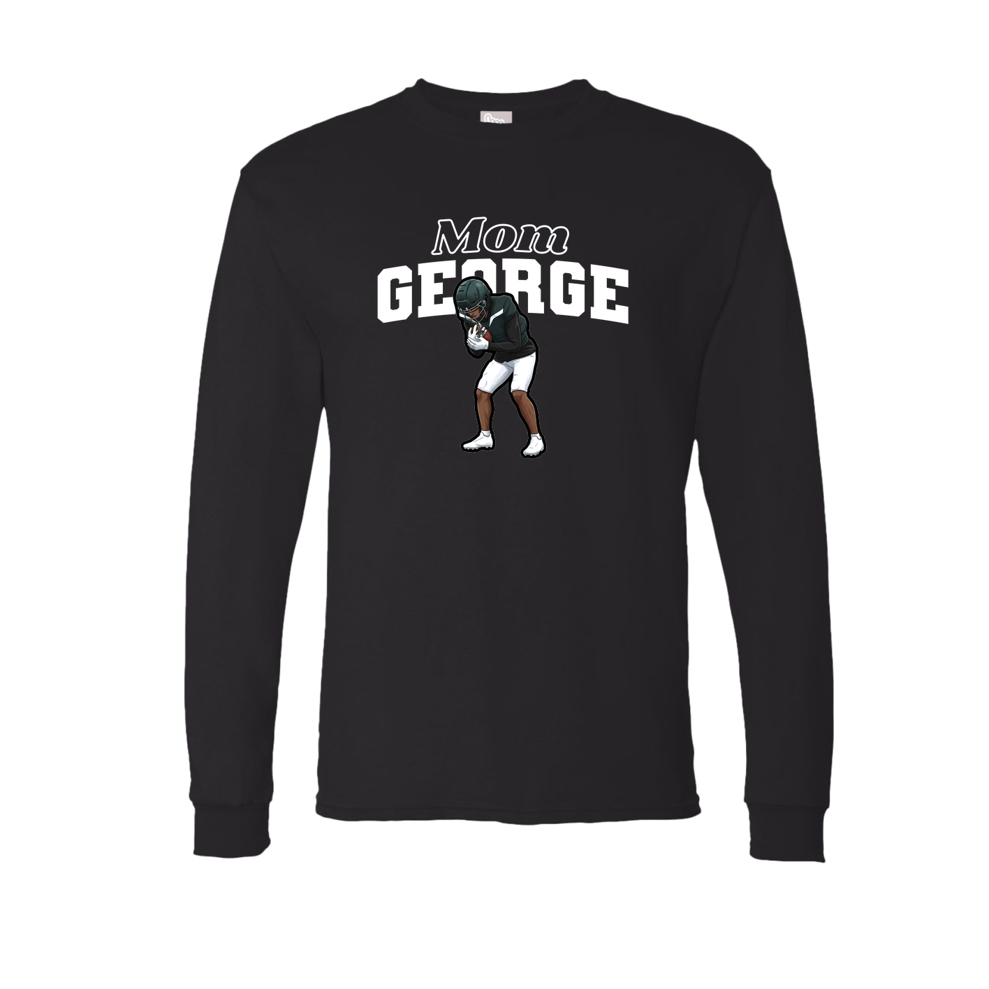 Long Sleeve Tee — Mothers Day Block in Black