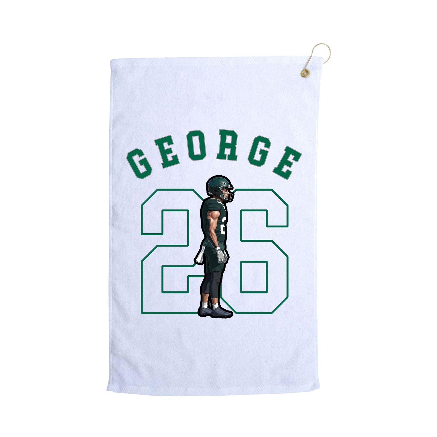 Golf Towel — Shirsey Arch in White