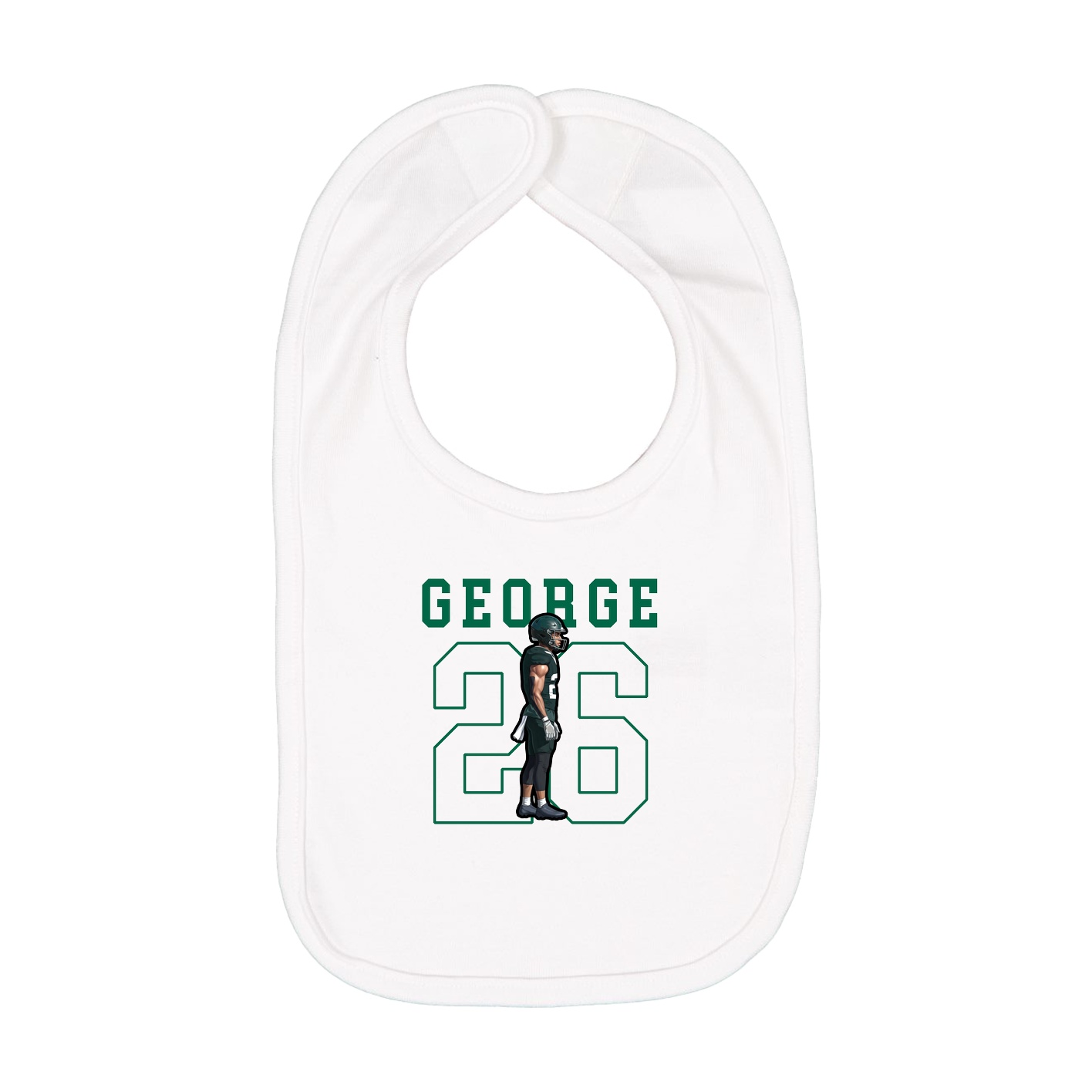 Infant Bib — Shirsey in White