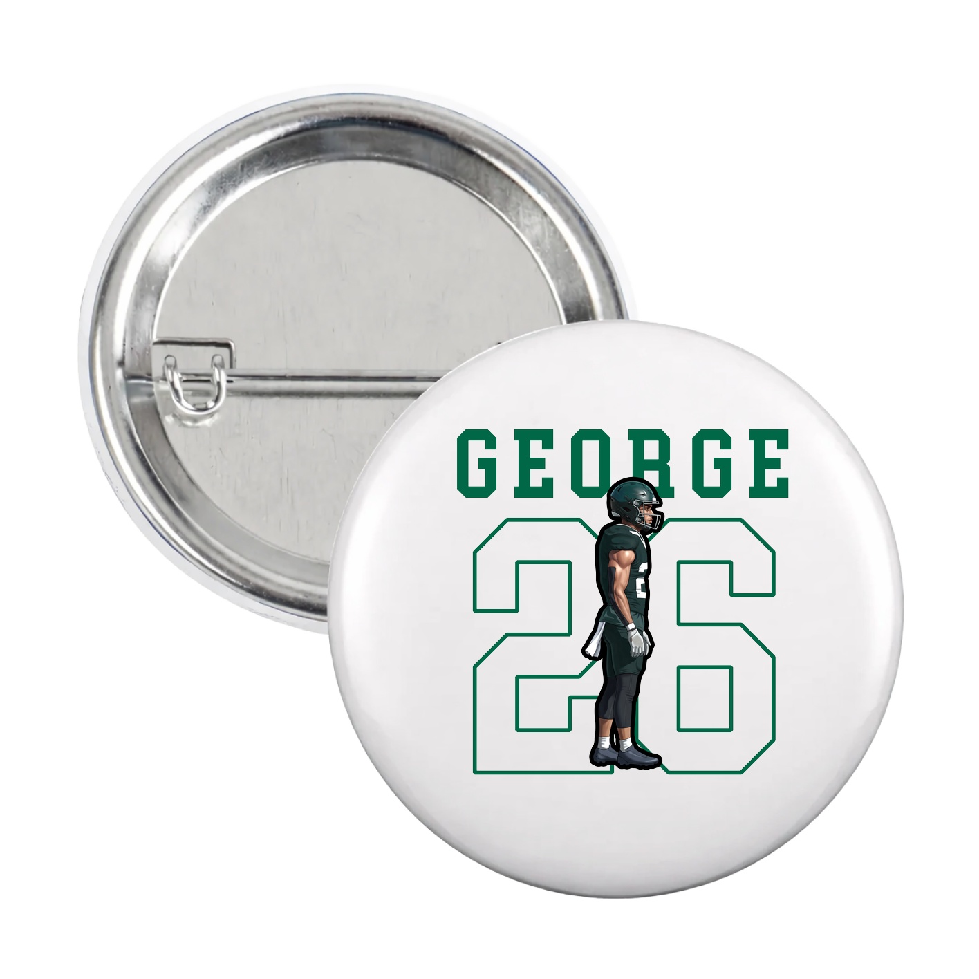 Game Day Button — Shirsey in White