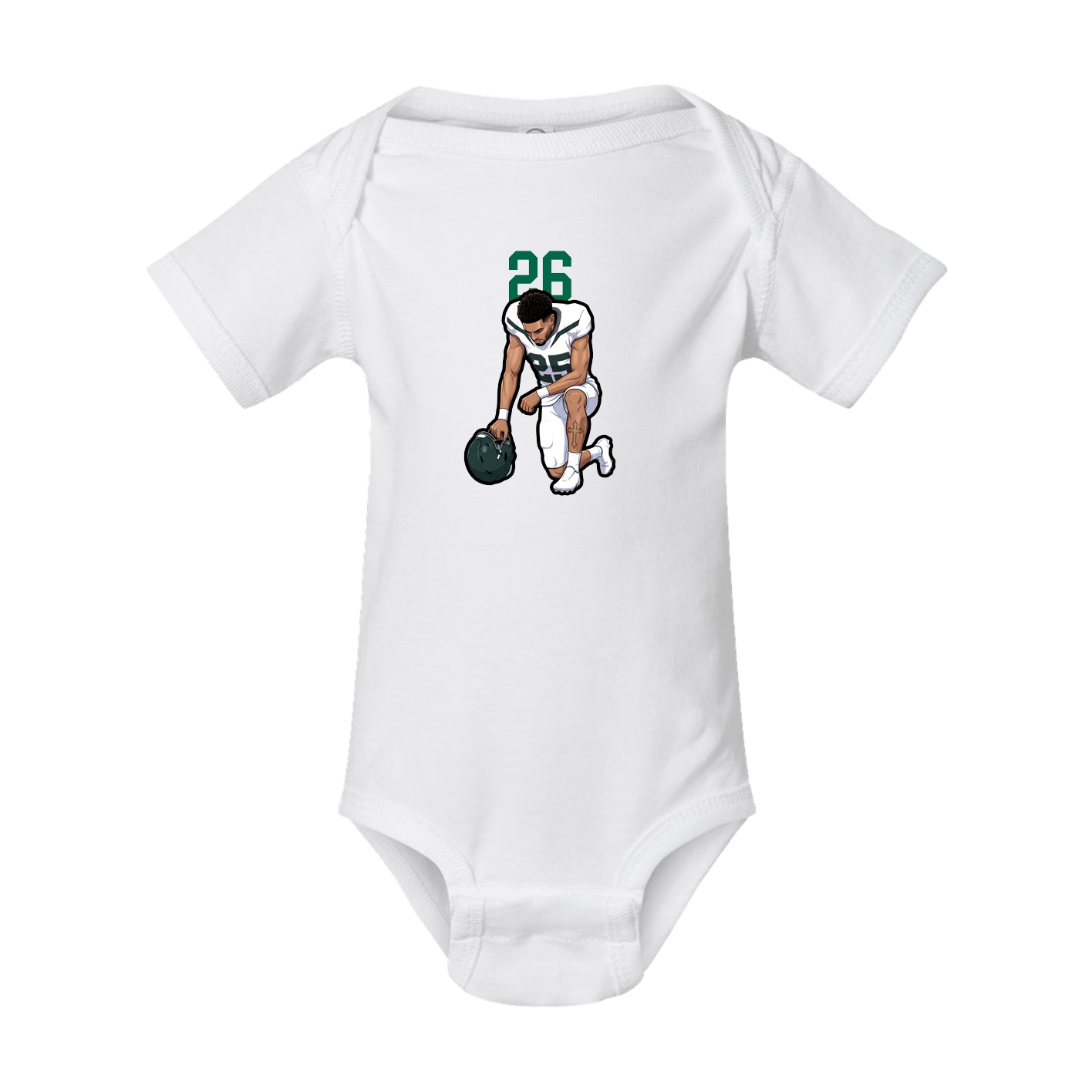 Baby Onesie — Number Top in White