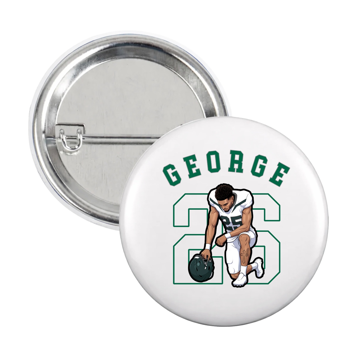 Game Day Button — Shirsey Arch in White